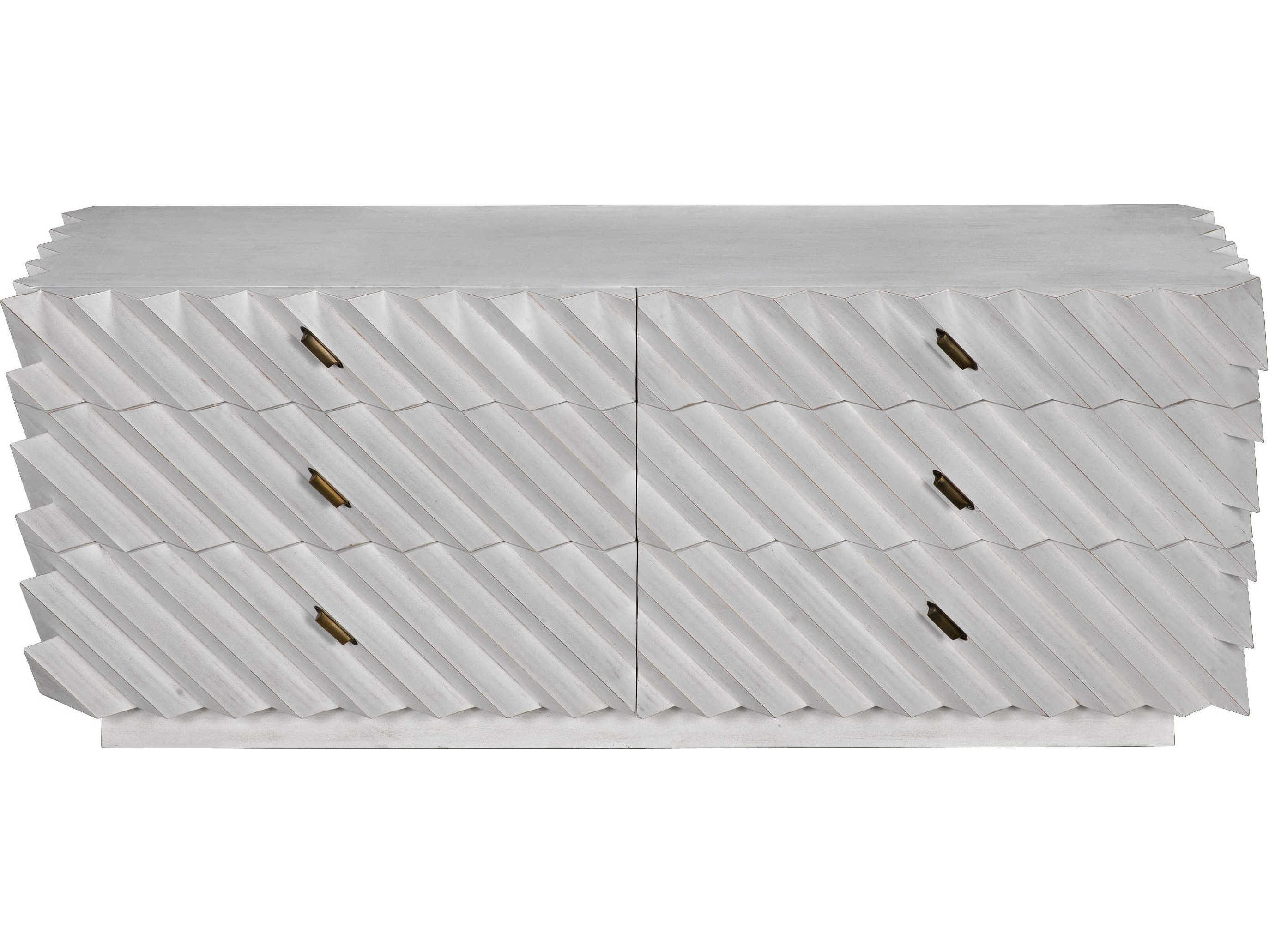 Noir Hikaru 6-Drawers Mahogany Wood Double Dresser