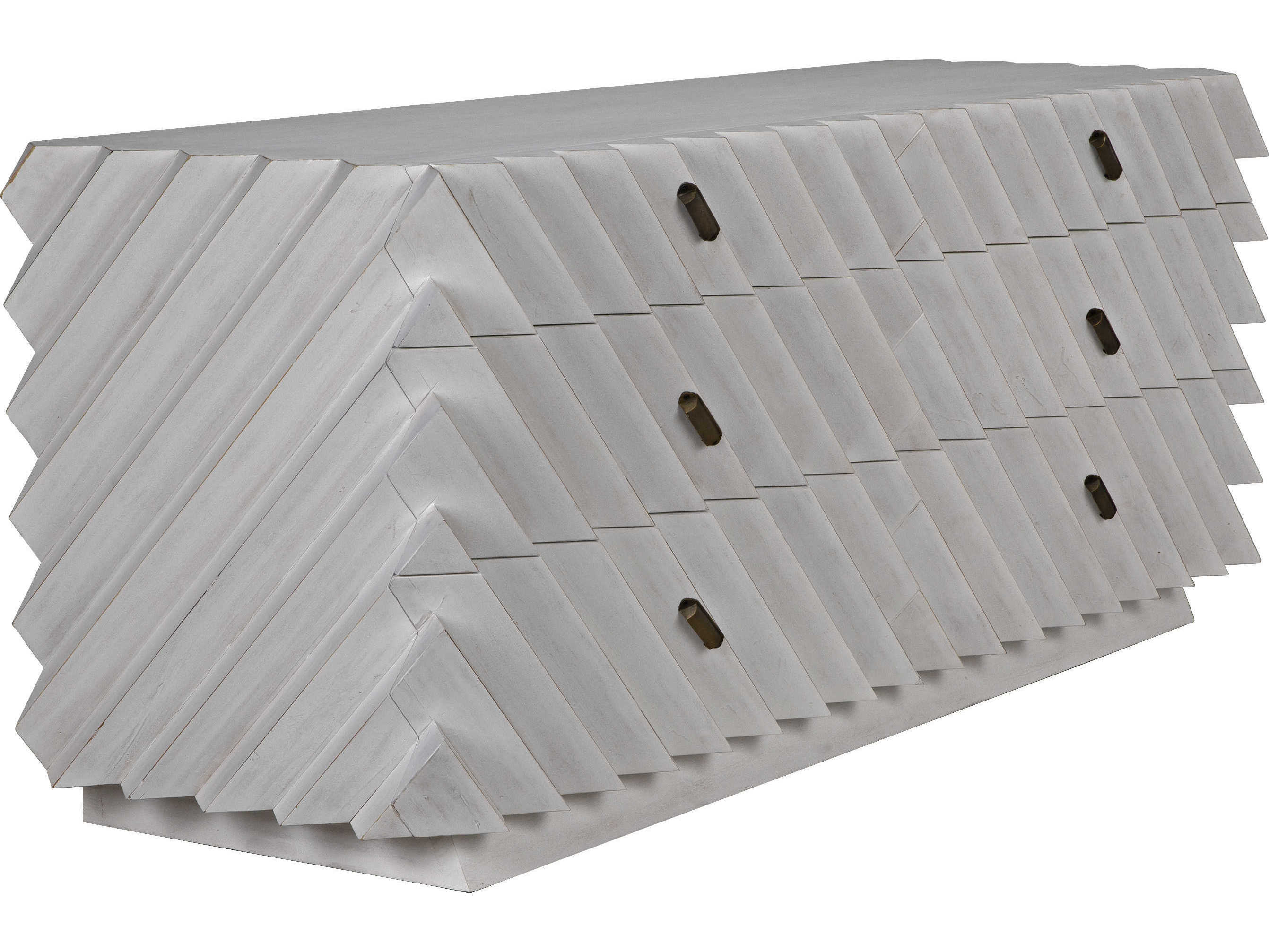 Noir Hikaru 6-Drawers Mahogany Wood Double Dresser