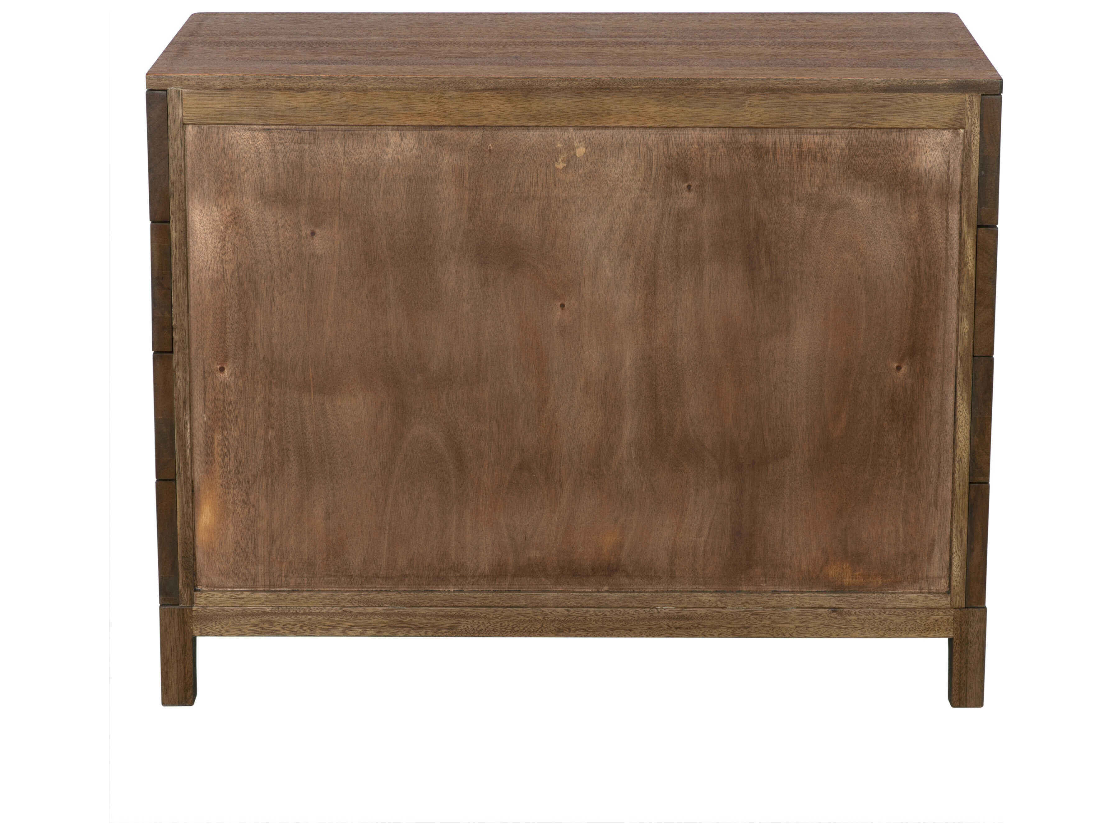Noir Regent 39" Walnut Wood Dark Sideboard