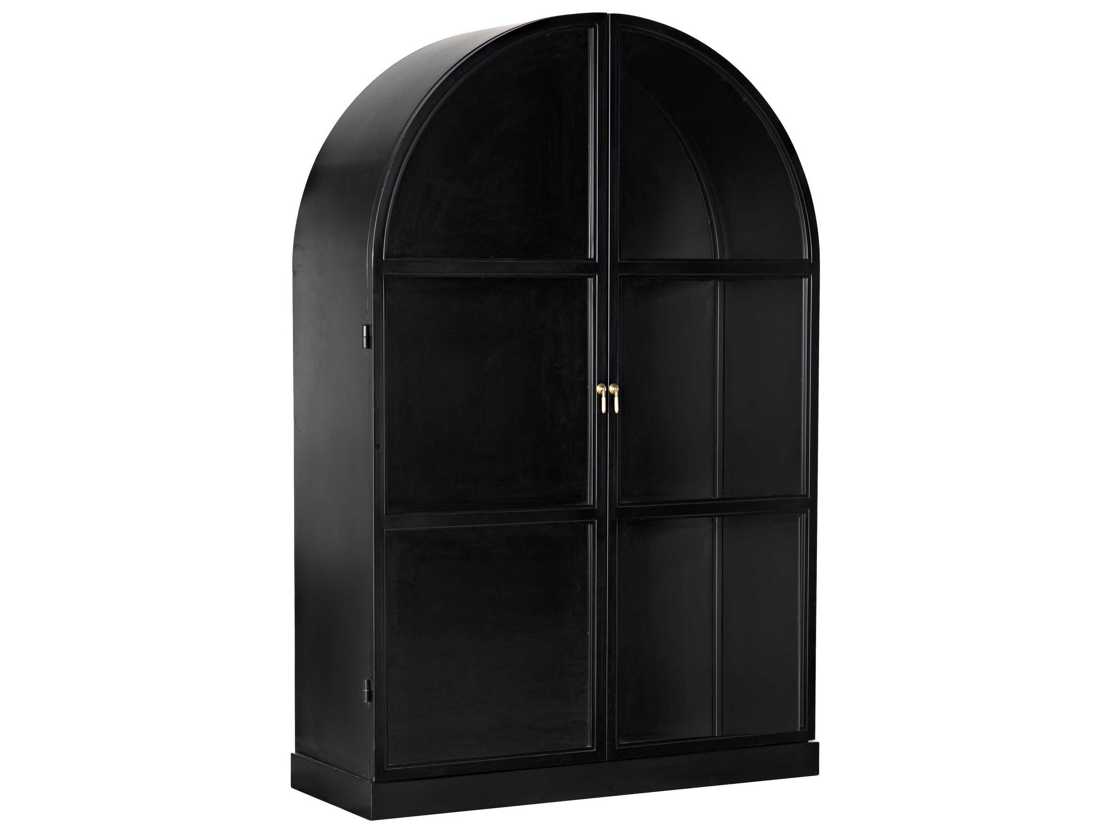 Noir Matte Black Display Cabinet
