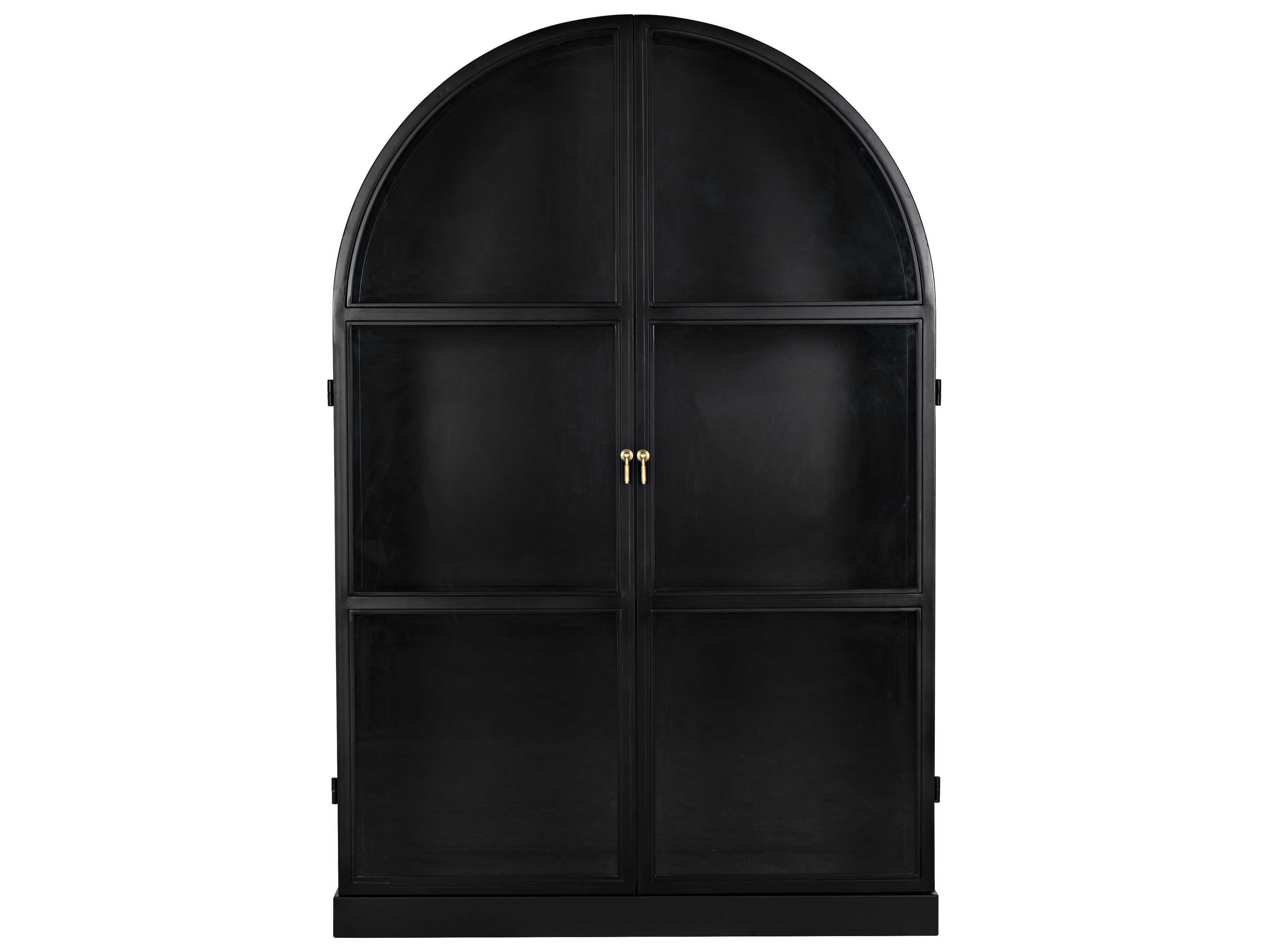 Noir Matte Black Display Cabinet