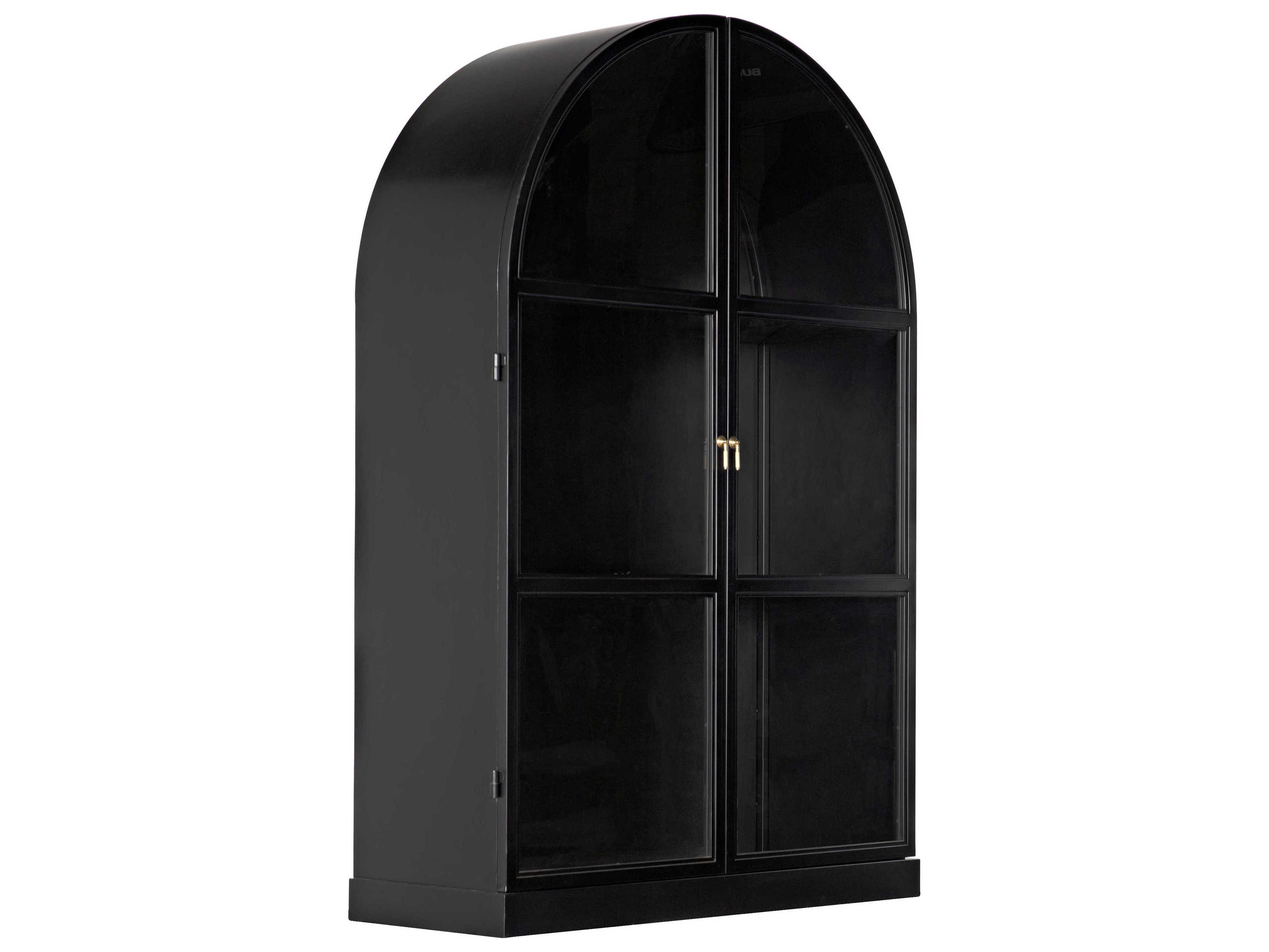 Noir Matte Black Display Cabinet