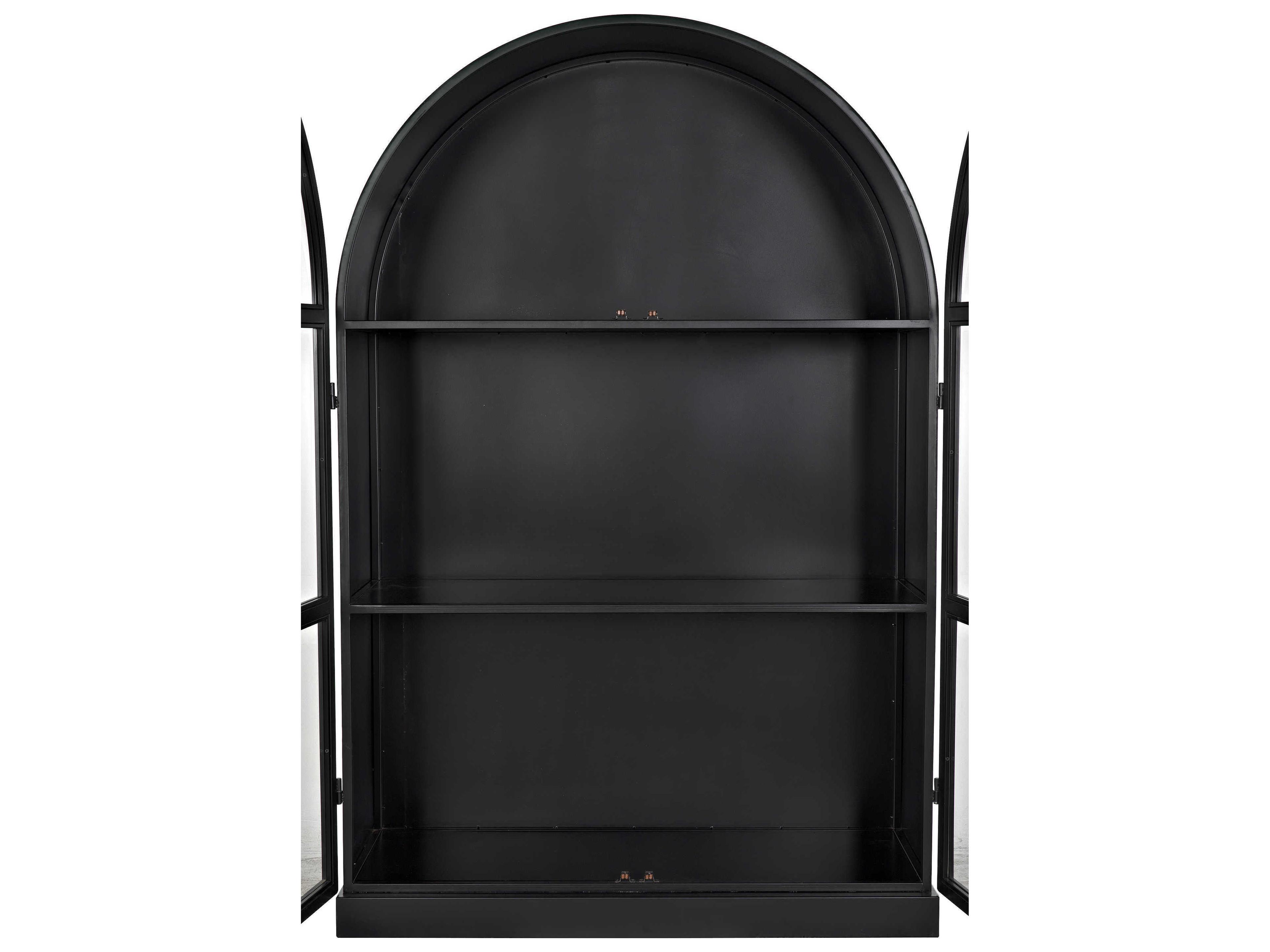 Noir Matte Black Display Cabinet