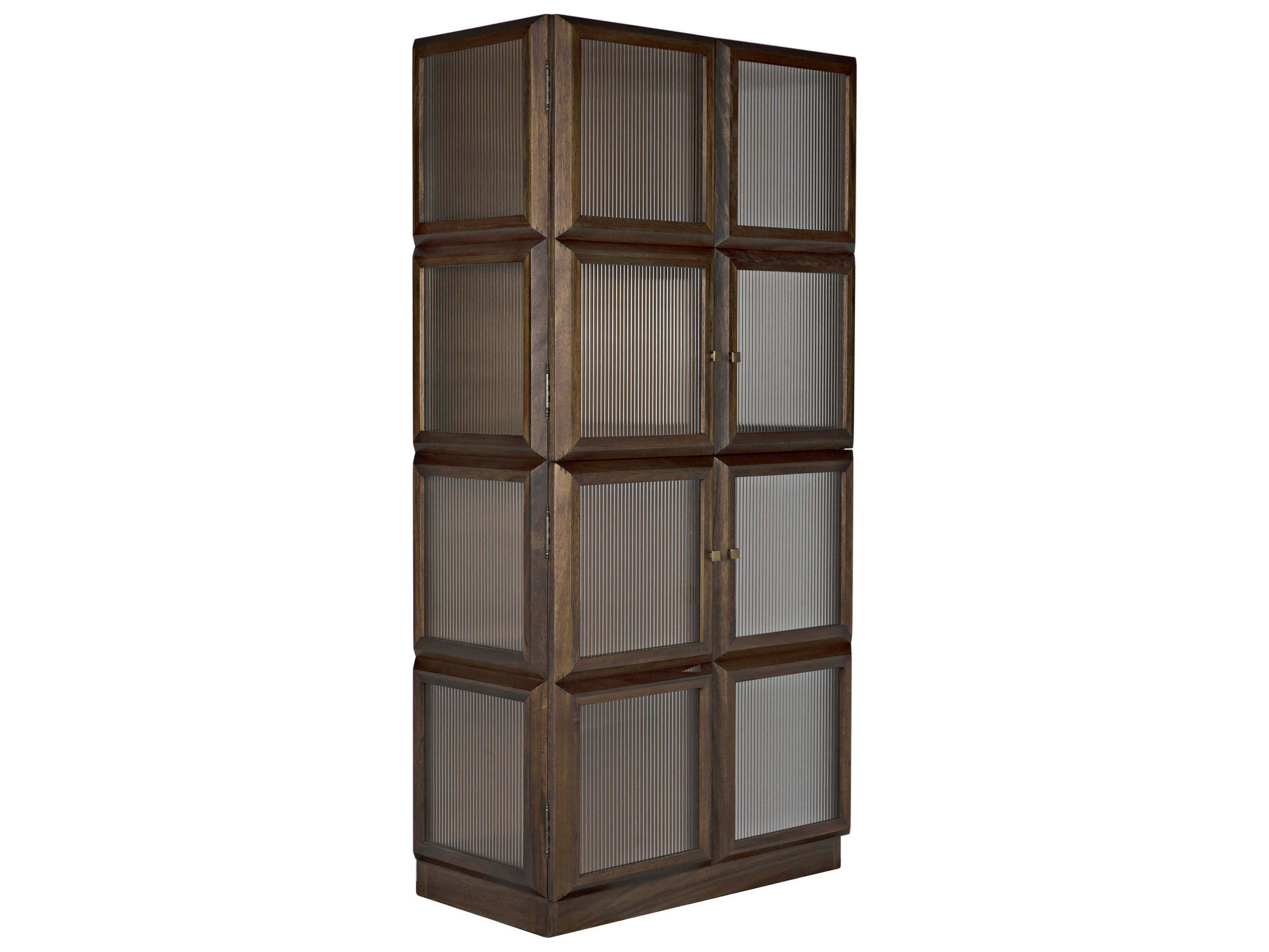 Noir Collins Walnut Wood Dark Display Cabinet