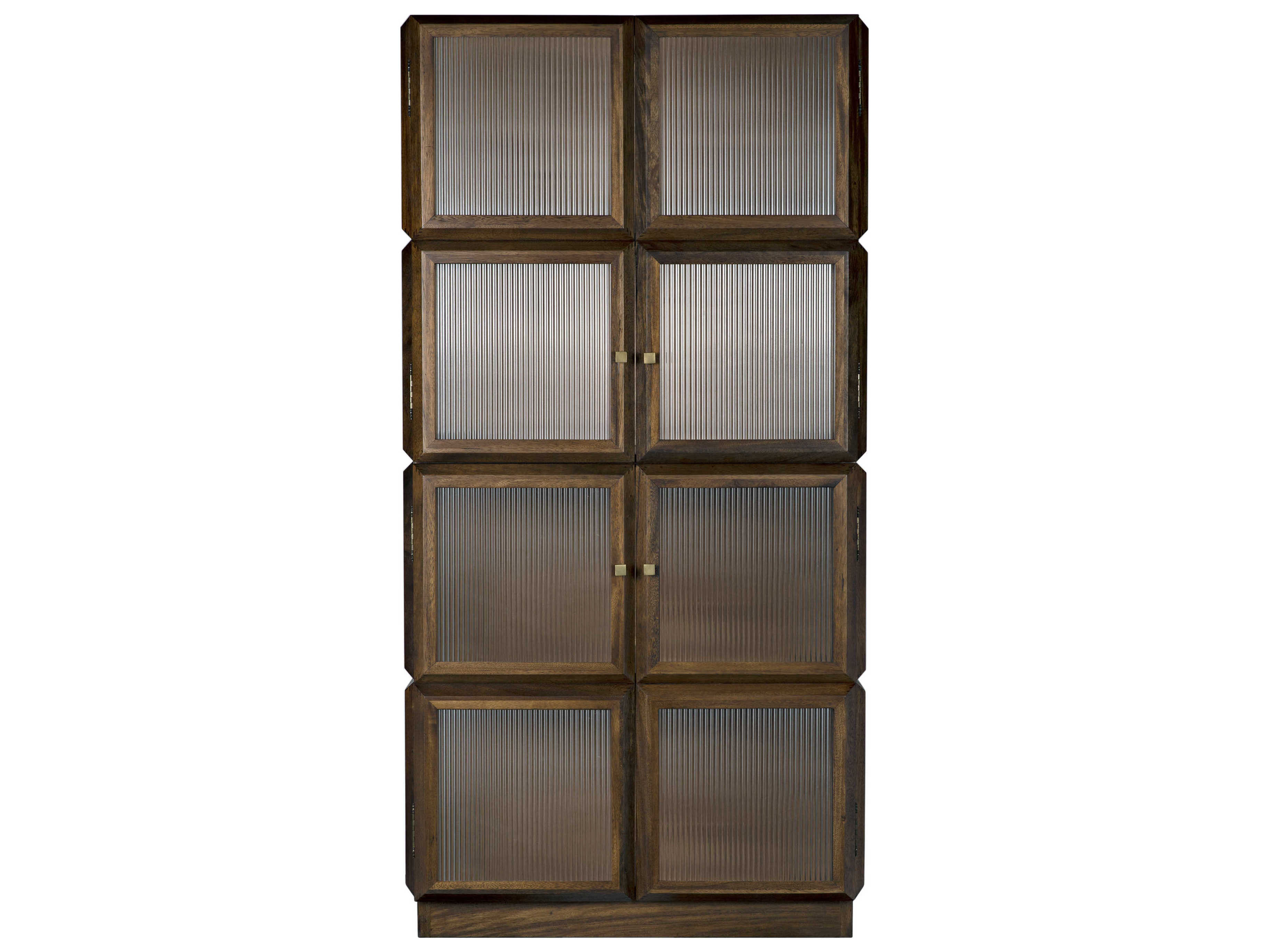 Noir Collins Walnut Wood Dark Display Cabinet