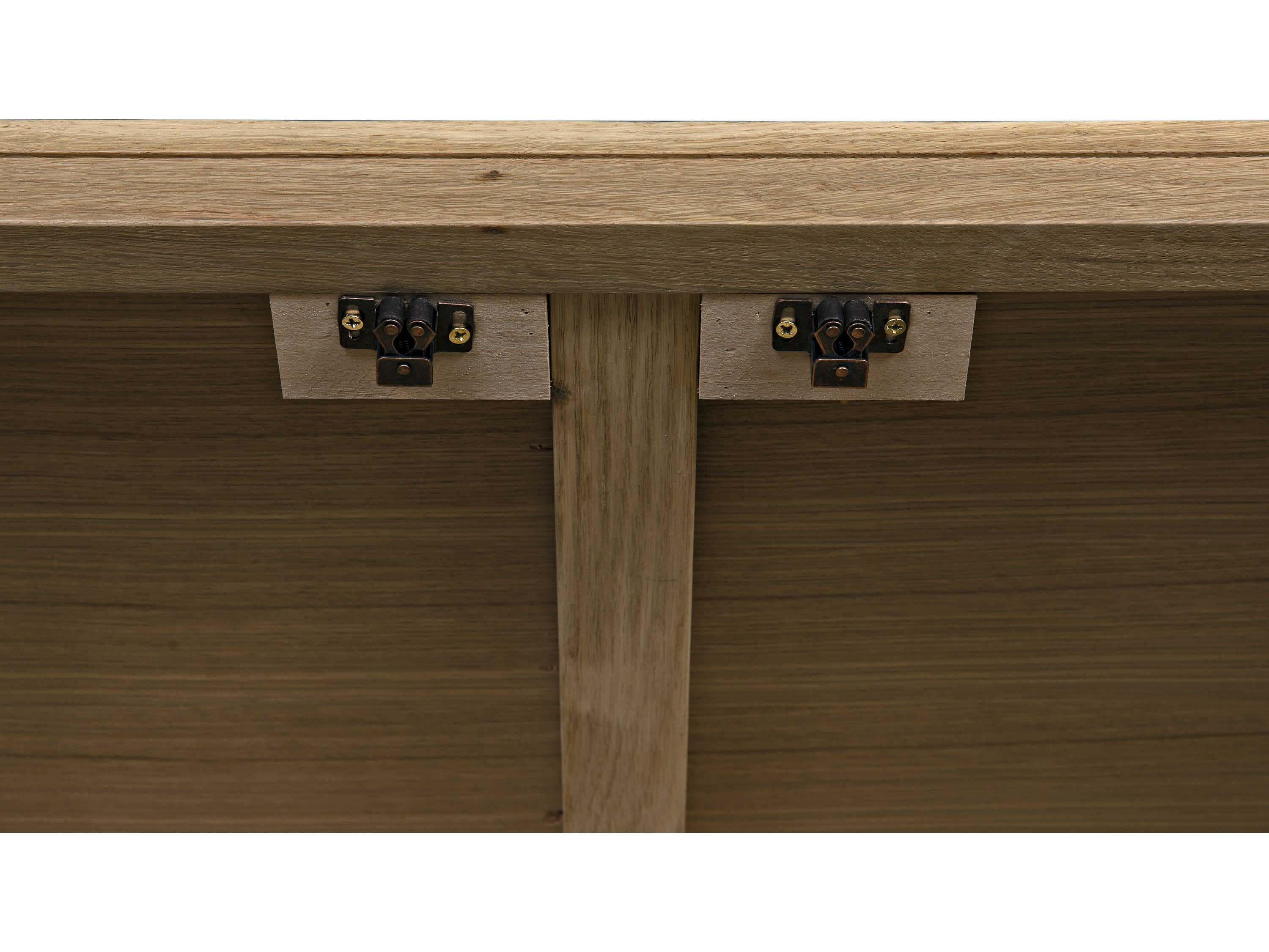 Noir Chester Oak Wood Natural Display Cabinet