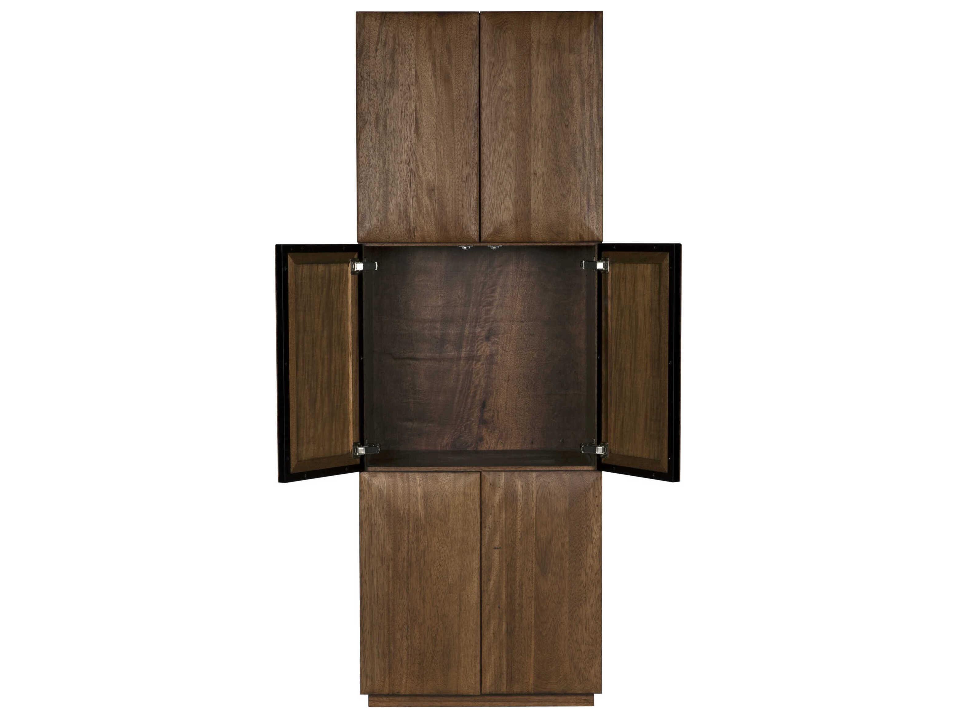 Noir Lucas 30" Dark Walnut Hutch