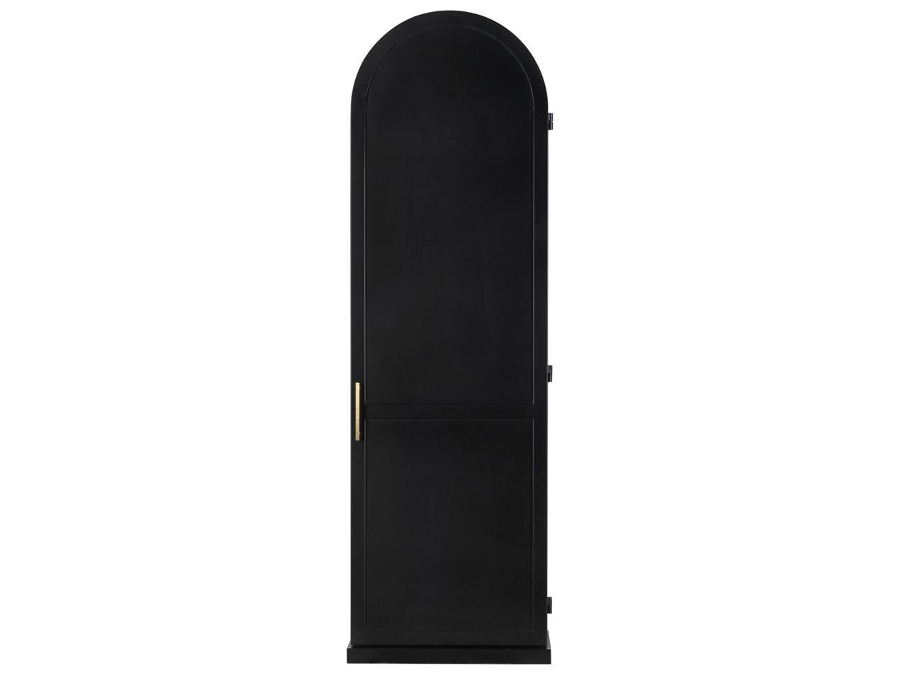 Noir New Tyrol Matte Black Display Cabinet