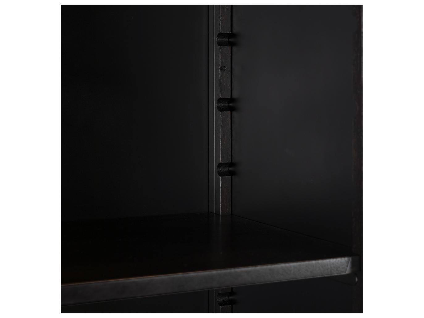 Noir New Tyrol Matte Black Display Cabinet