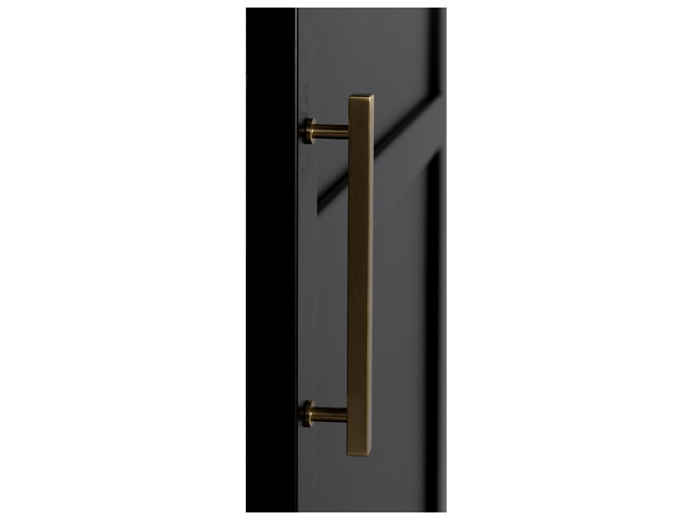 Noir New Tyrol Matte Black Display Cabinet