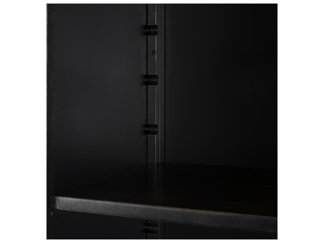 Noir New Tyrol Matte Black Display Cabinet