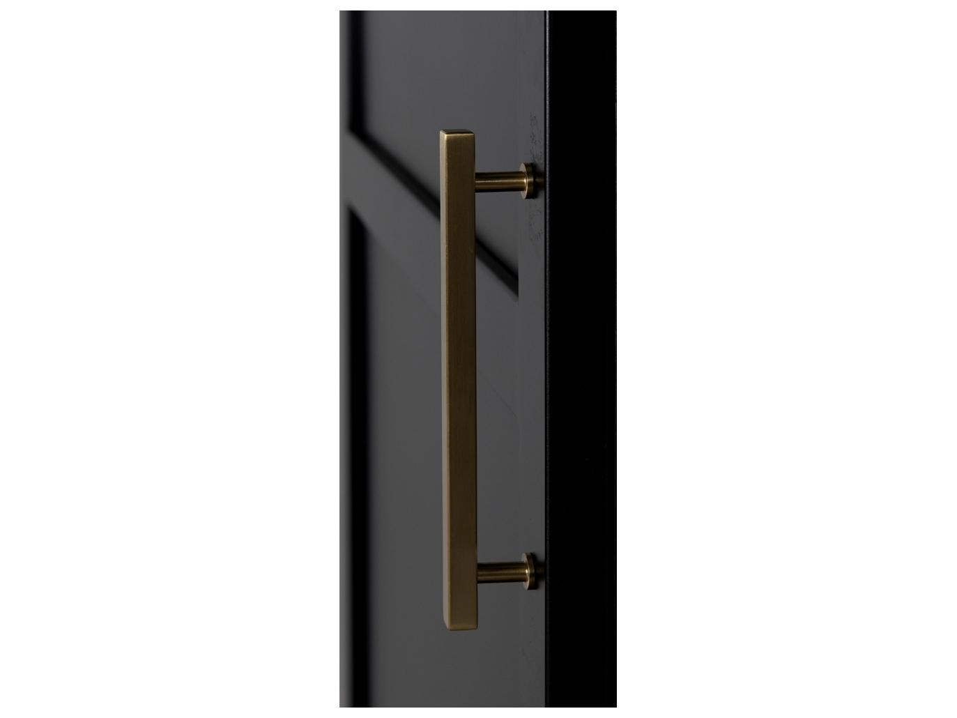 Noir New Tyrol Matte Black Display Cabinet