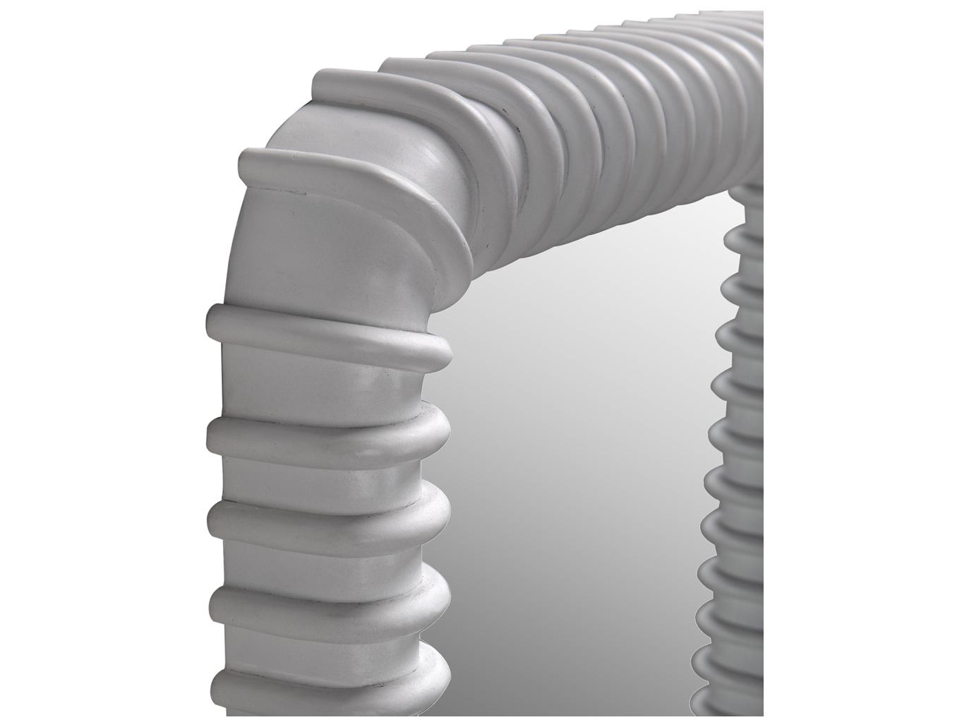 Noir Solid White Wall Mirror Rectangular