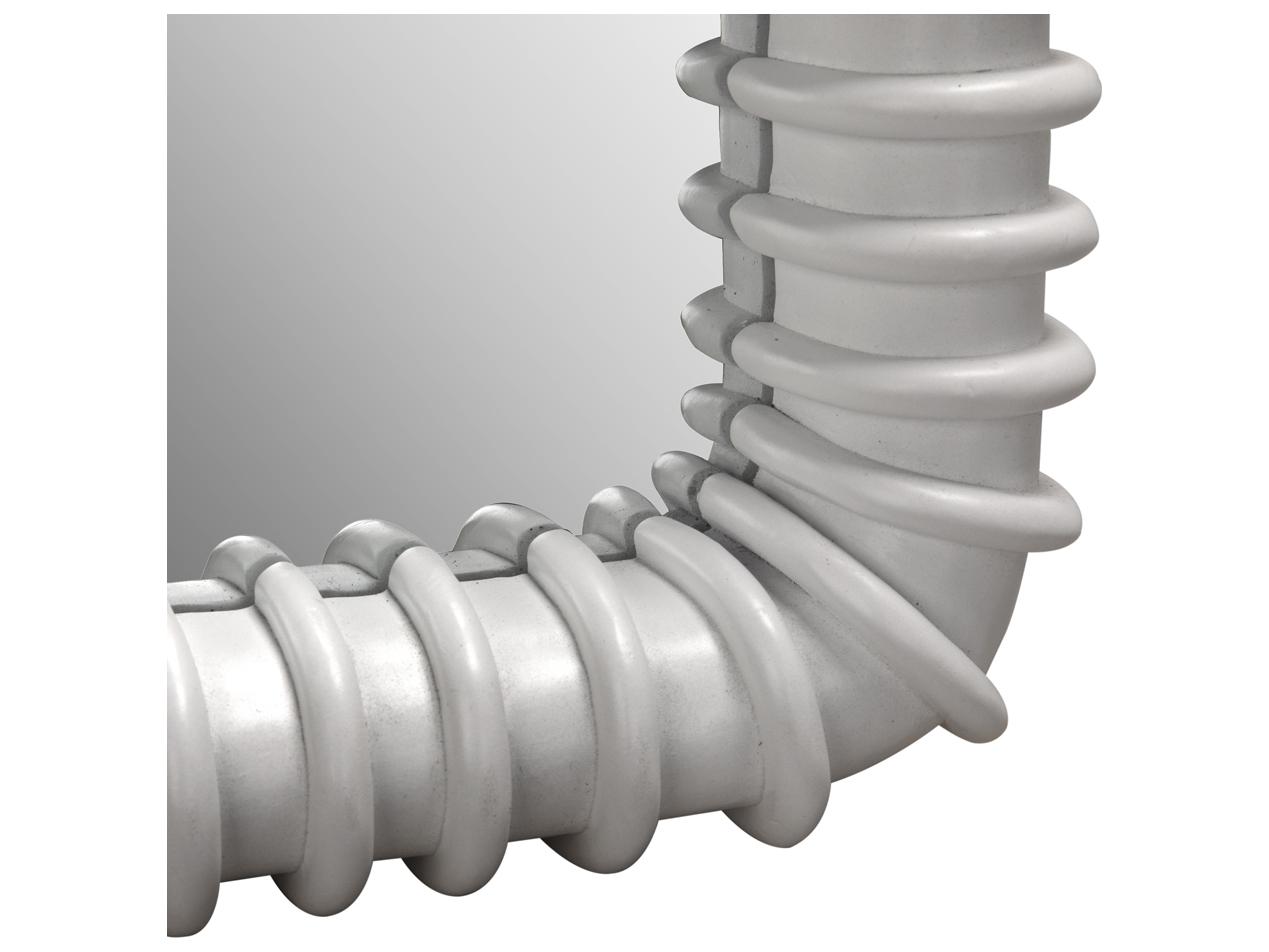 Noir Solid White Wall Mirror Rectangular