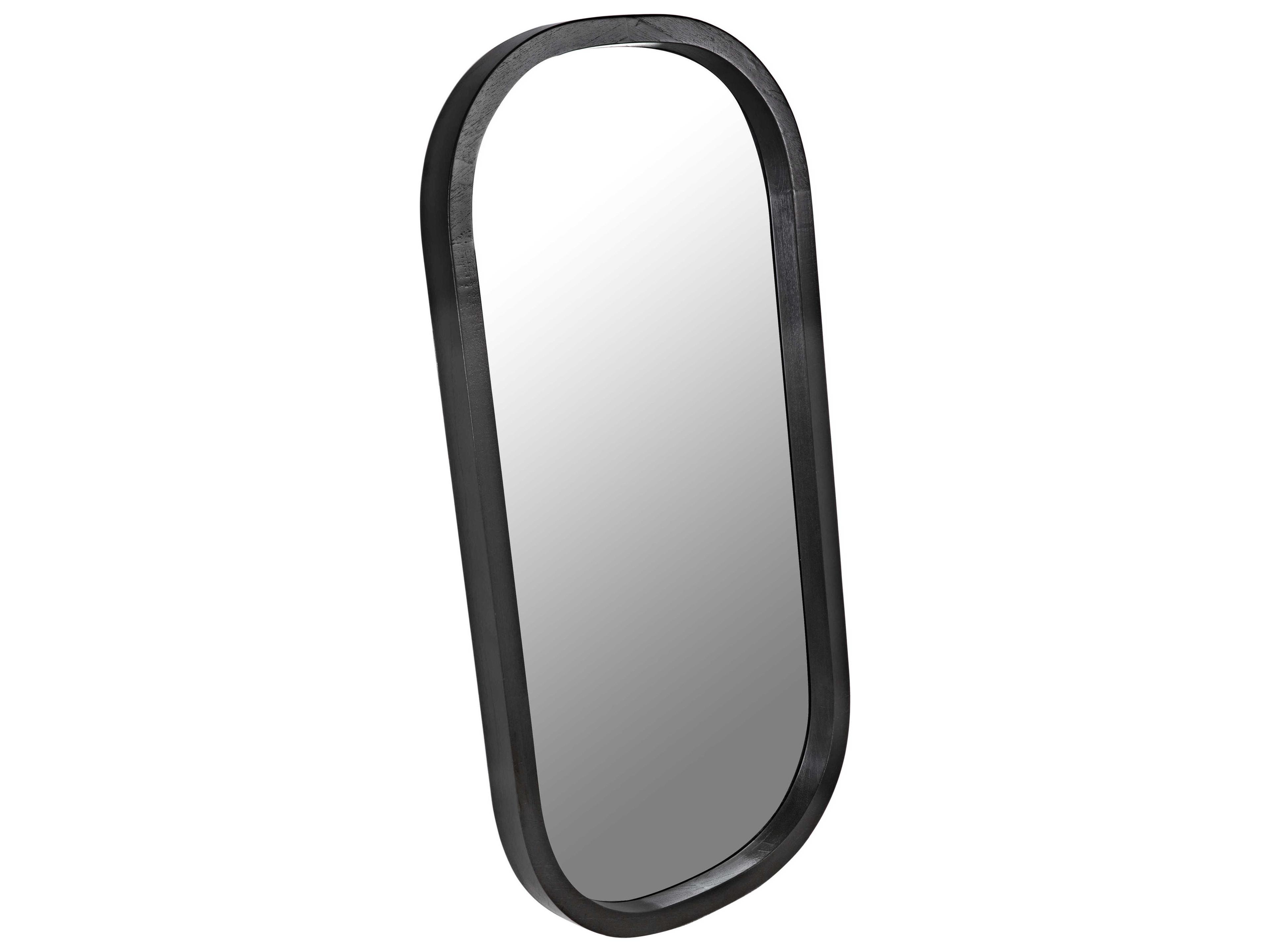 Noir Gorky Oval Wall Mirror