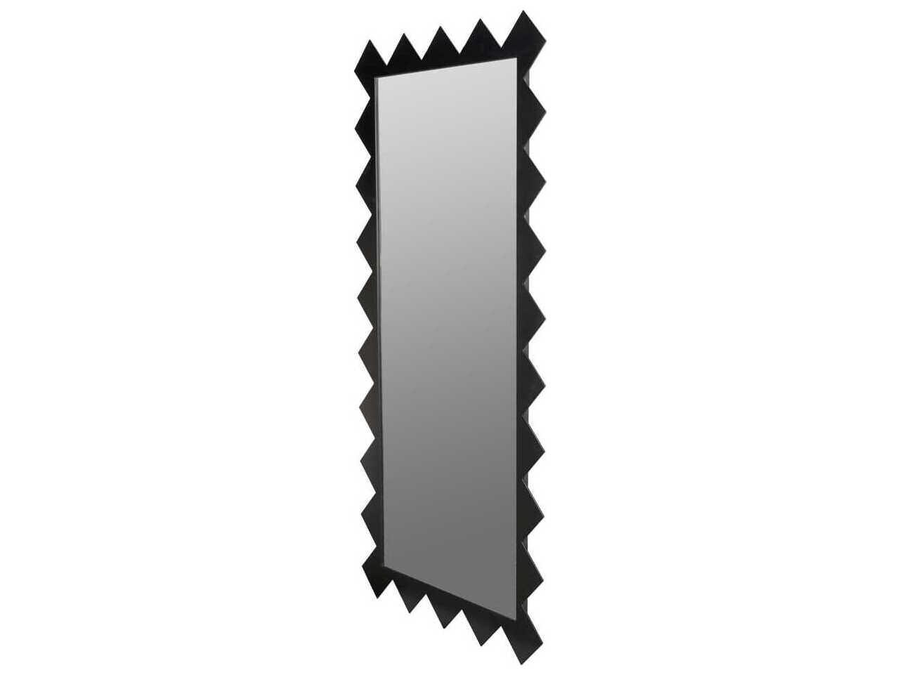 Noir Didier Matte Black Rectangular Wall Mirror