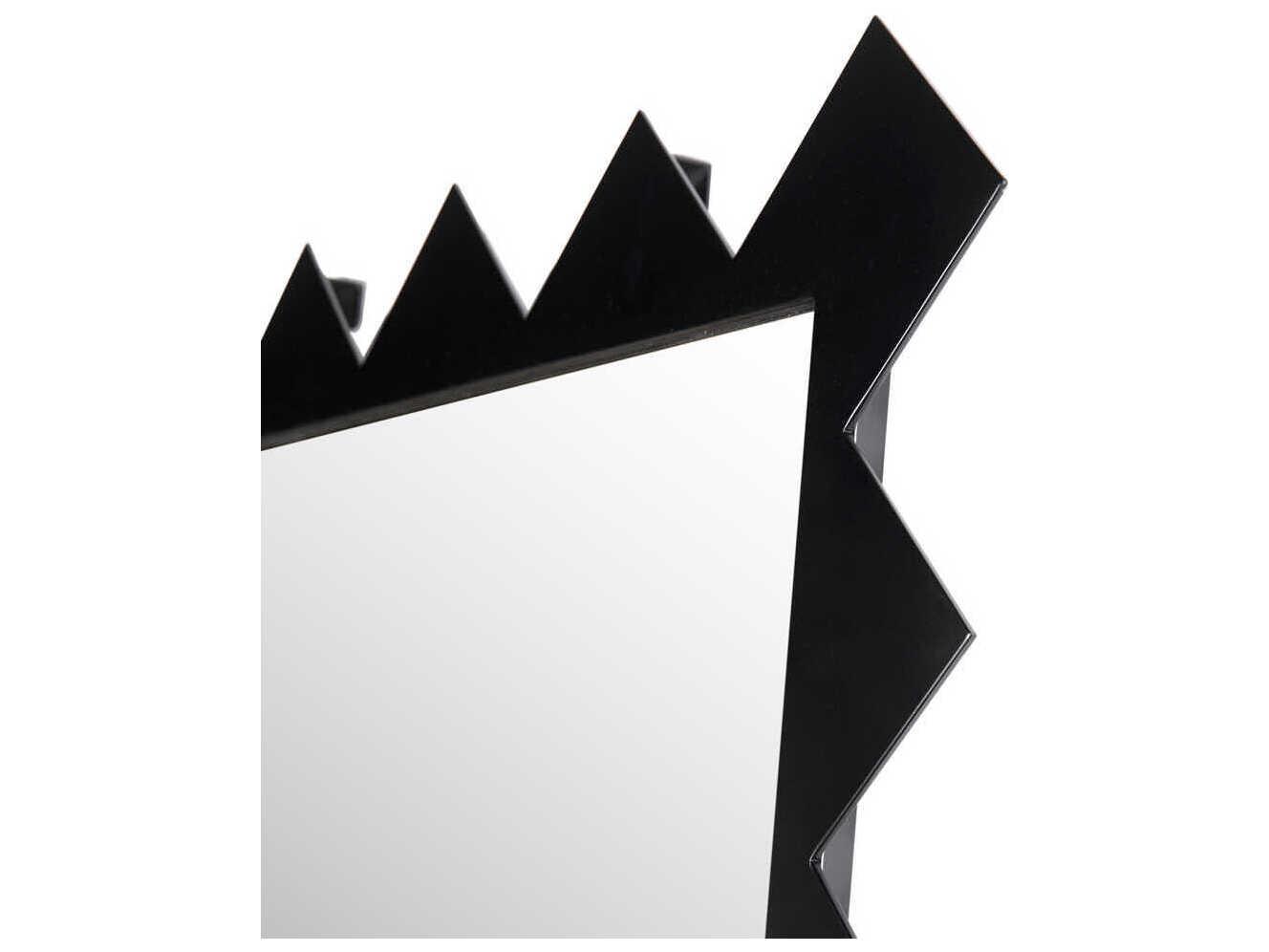 Noir Didier Matte Black Rectangular Wall Mirror