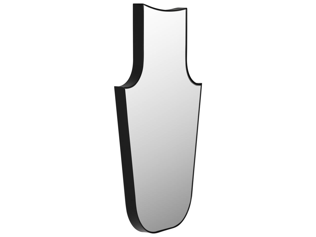 Noir Konstance Matte Black Wall Mirror Vertical