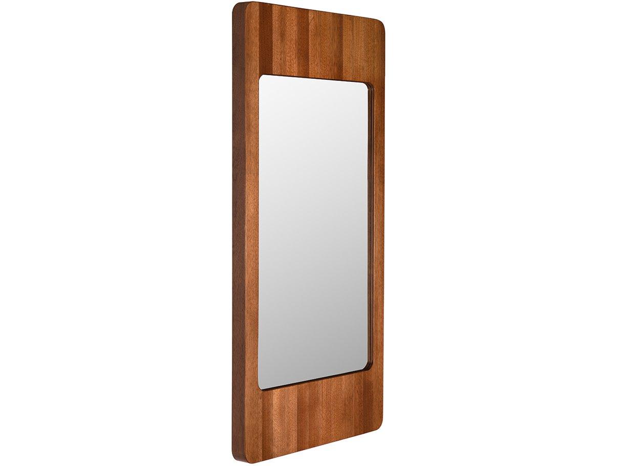 Noir Franklin C Dark Walnut Wall Mirror Rectangular