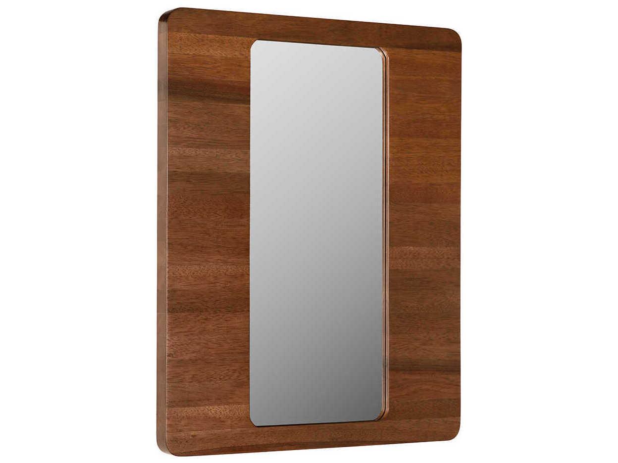 Noir Franklin A Dark Walnut Wall Mirror Rectangular
