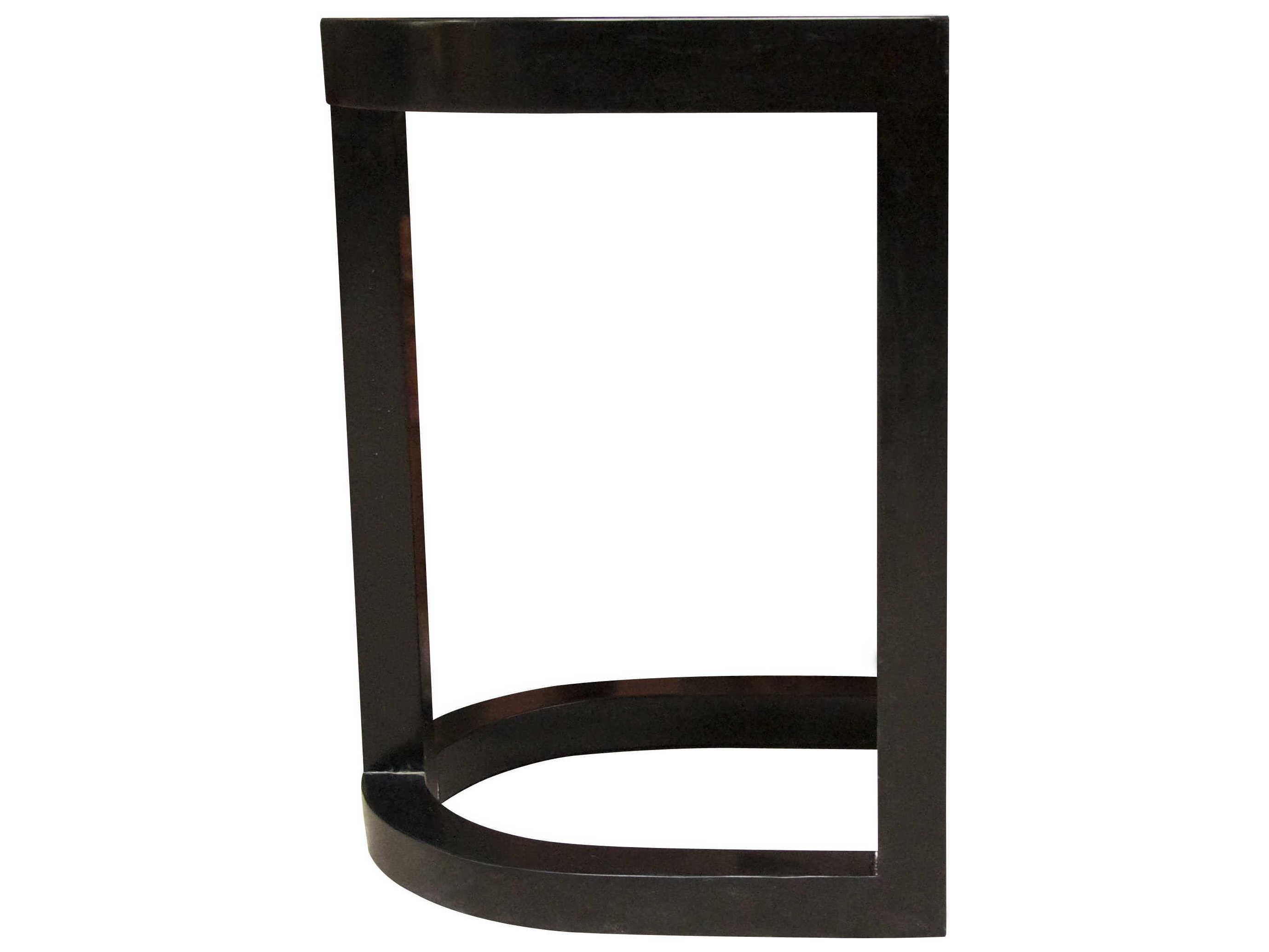 Noir Mahogany Wood Hand Rubbed Black Counter Stool