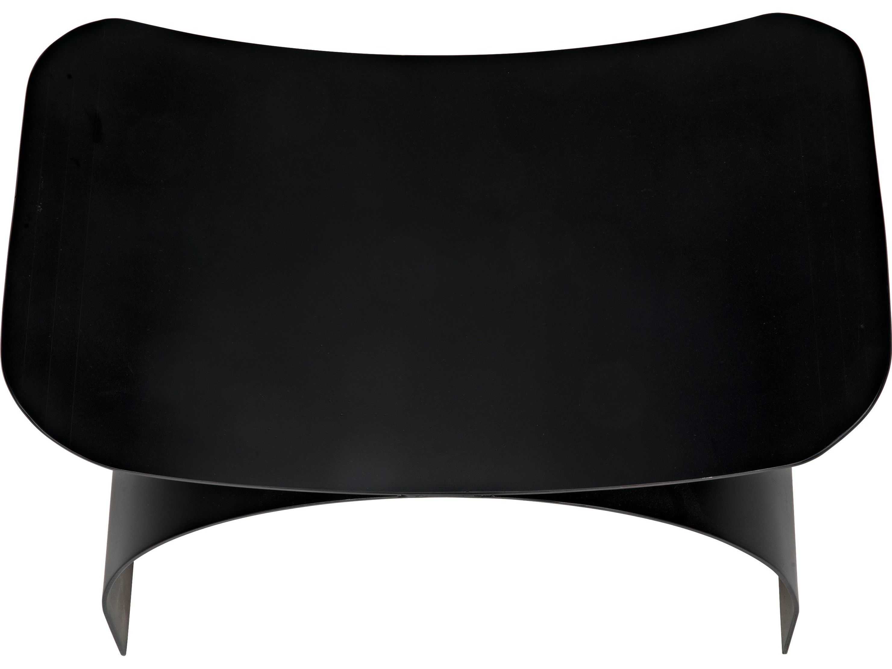 Noir Black Metal Accent Stool