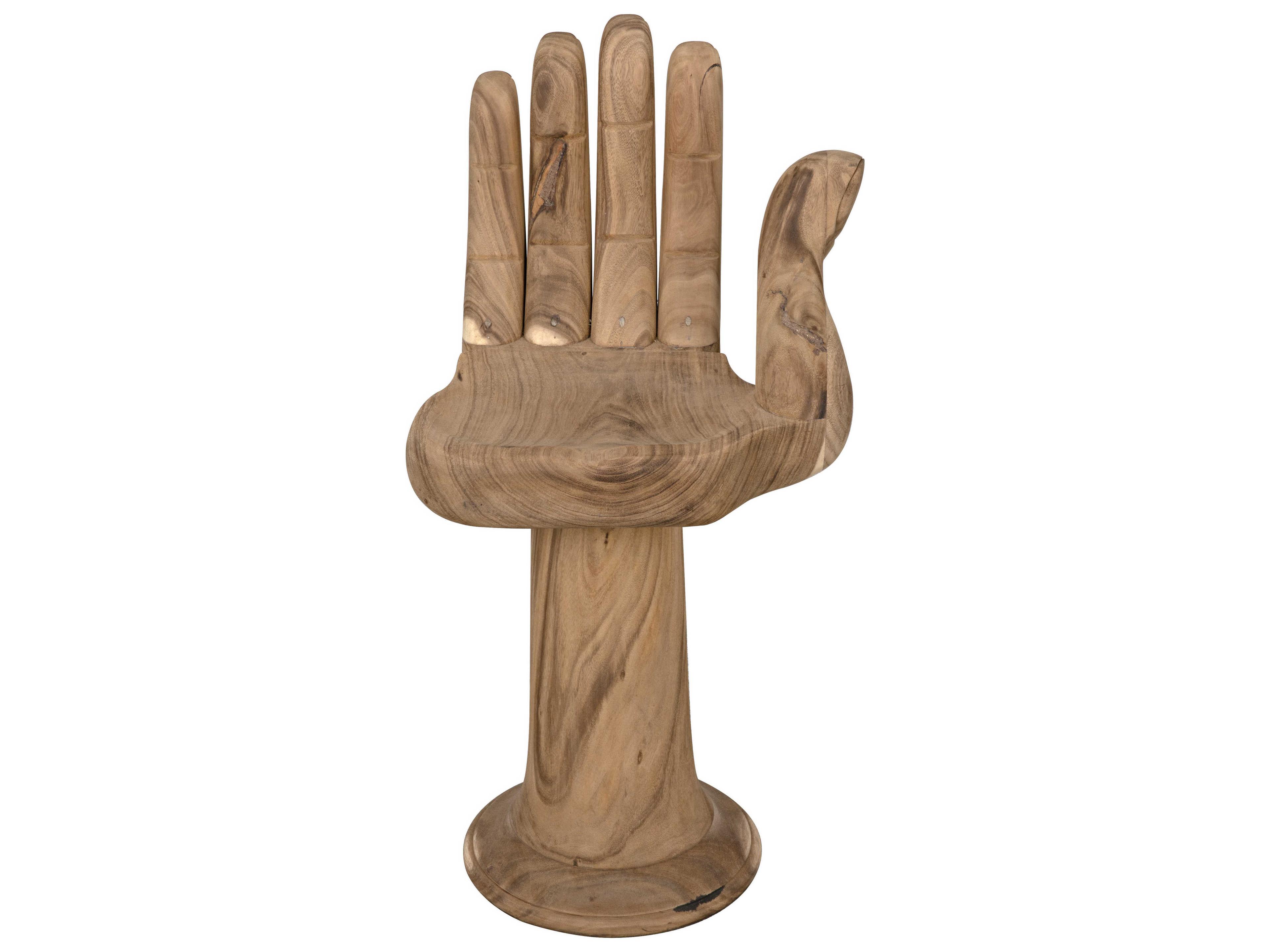 Noir Teak Wood Counter Stool