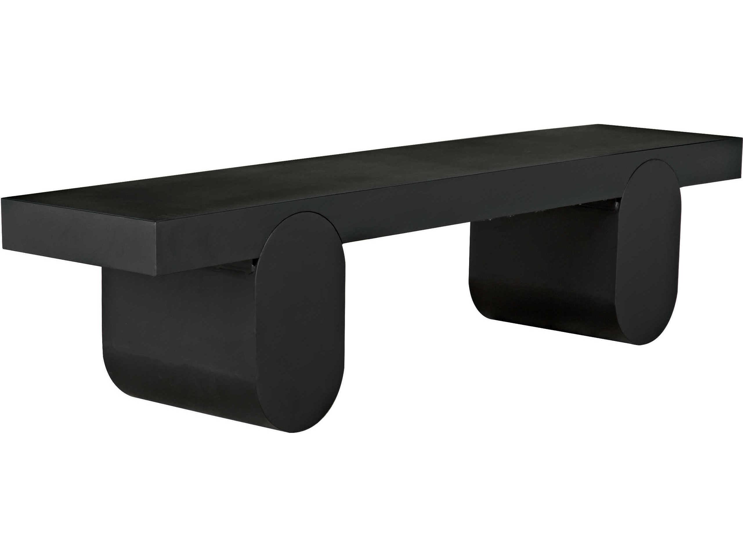 Noir Rectangular Steel Coffee Table