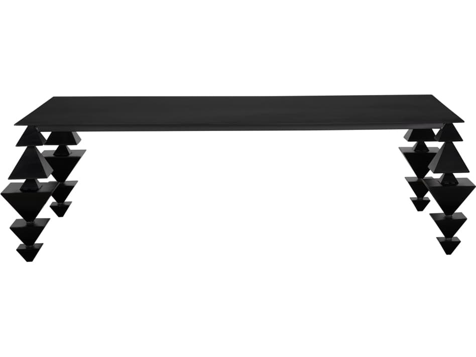 Noir Sagrada Rectangular Metal Coffee Table