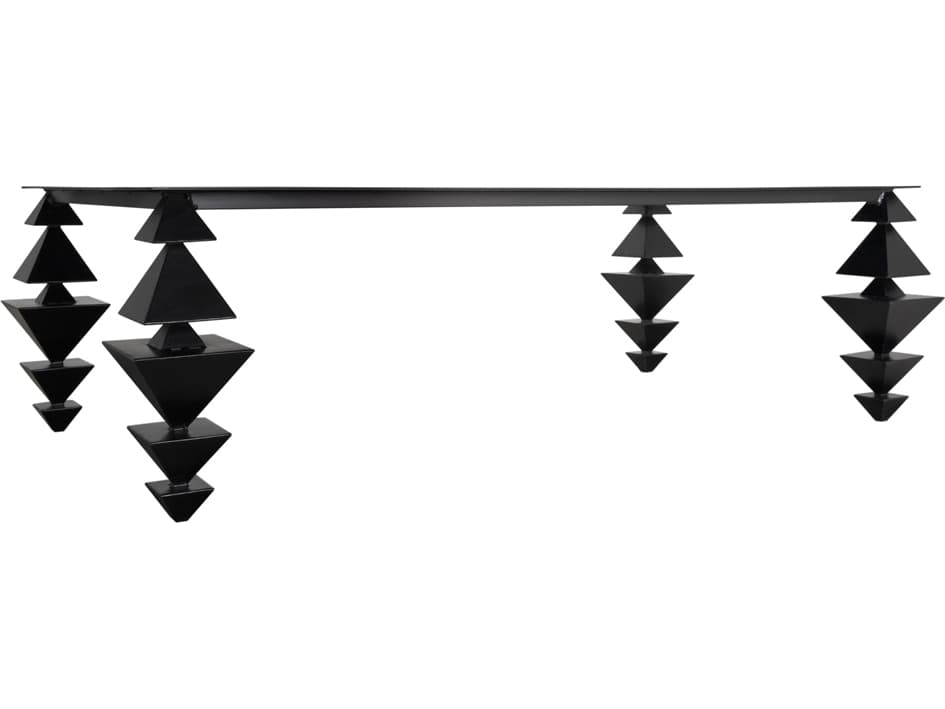 Noir Sagrada Rectangular Metal Coffee Table