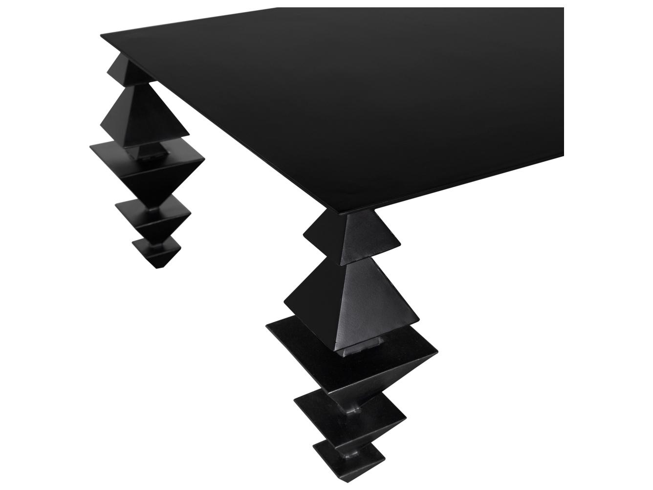 Noir Sagrada Rectangular Metal Coffee Table