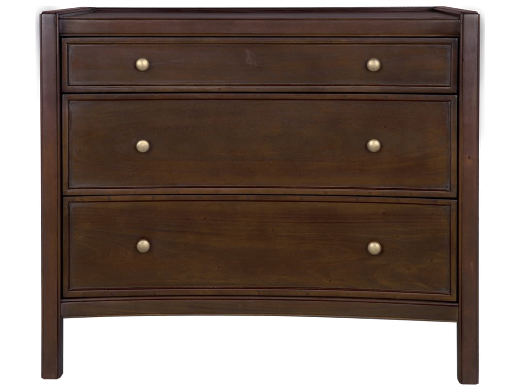 Noir Rectangular Wood Hand Rubbed Brown End Table