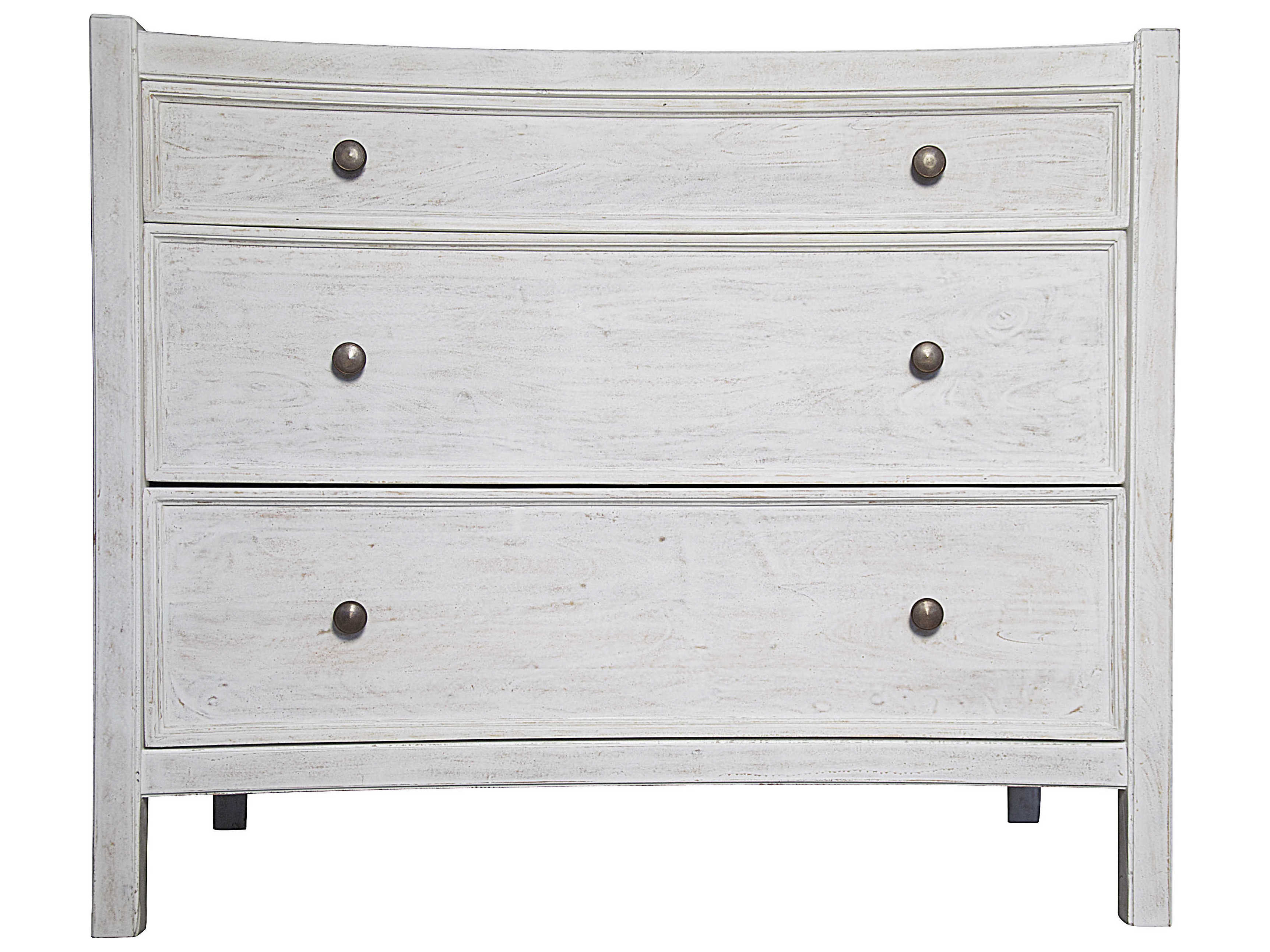 Noir Hampton 3-Drawers Mahogany Wood Nightstand