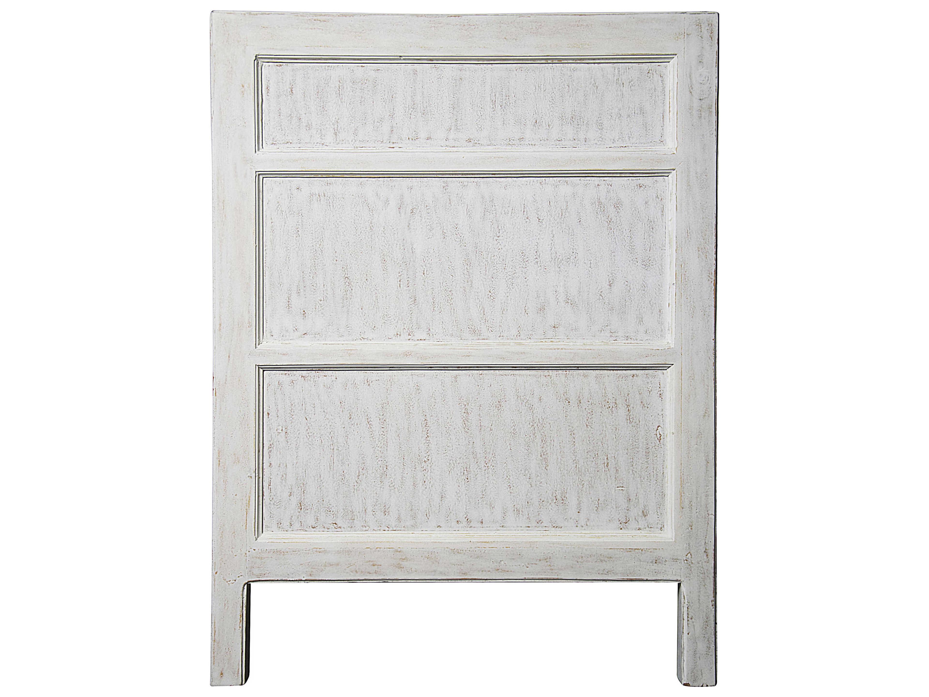 Noir Hampton 3-Drawers Mahogany Wood Nightstand