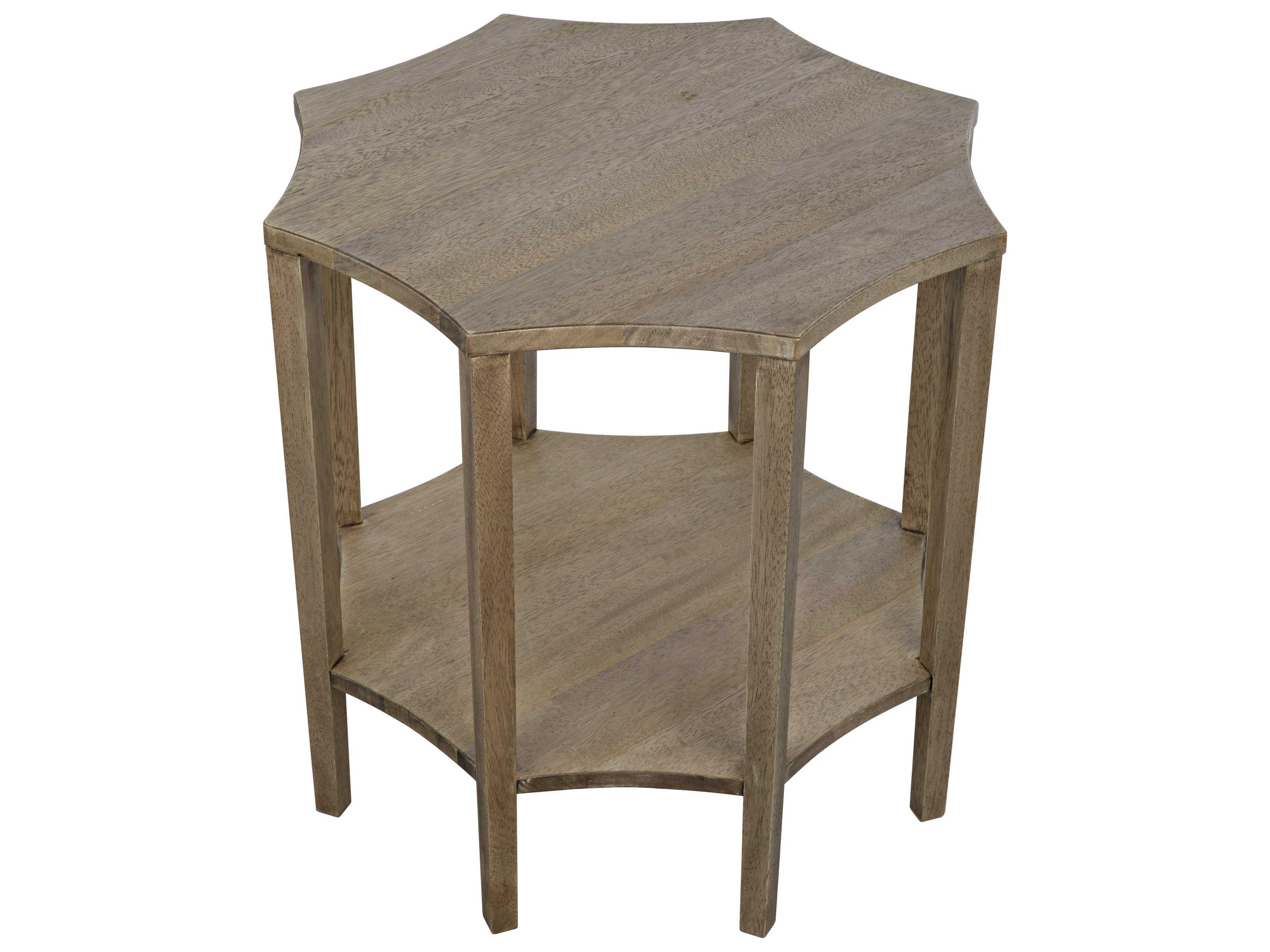 Noir Wood Washed Walnut End Table