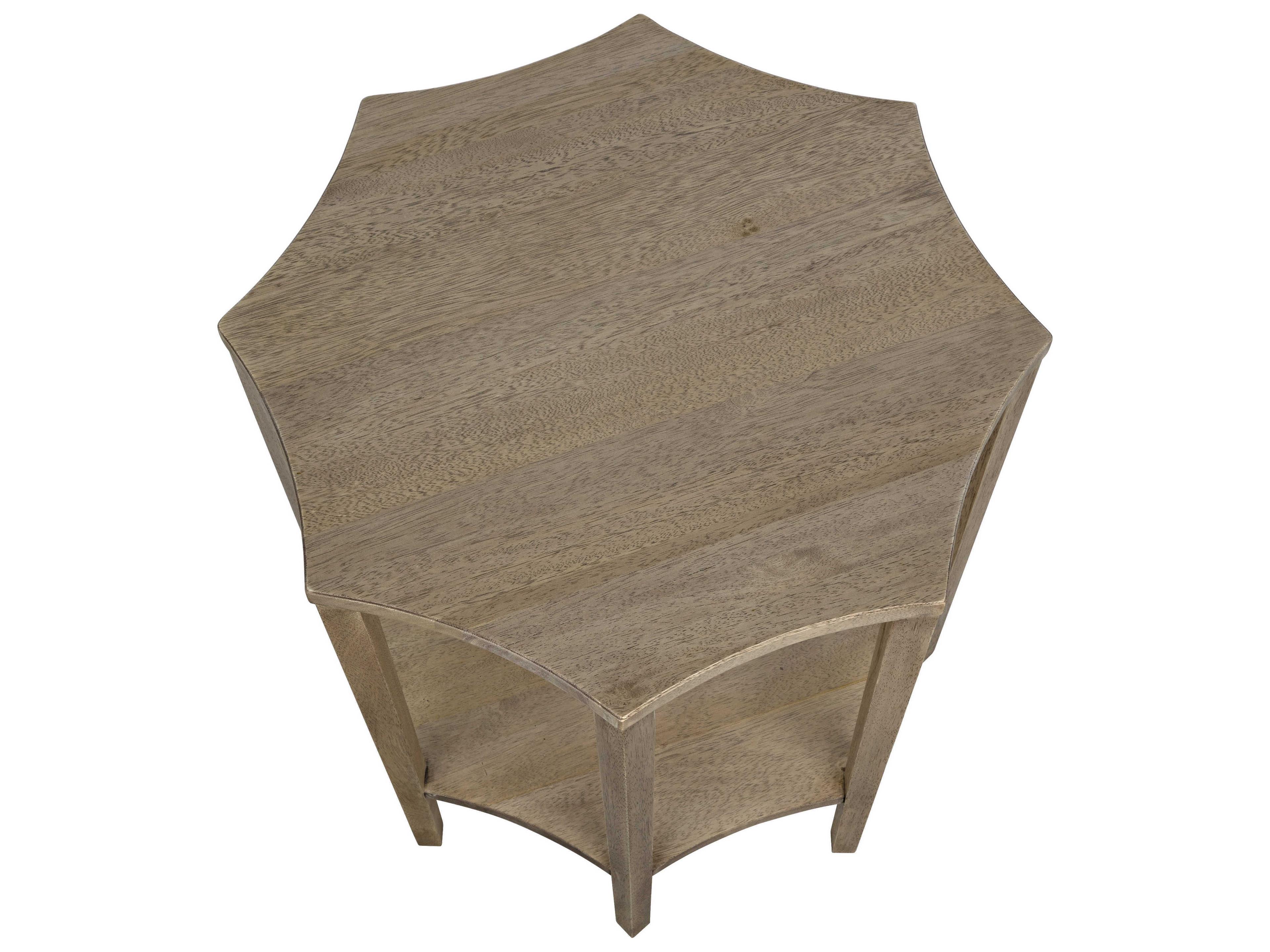 Noir Wood Washed Walnut End Table