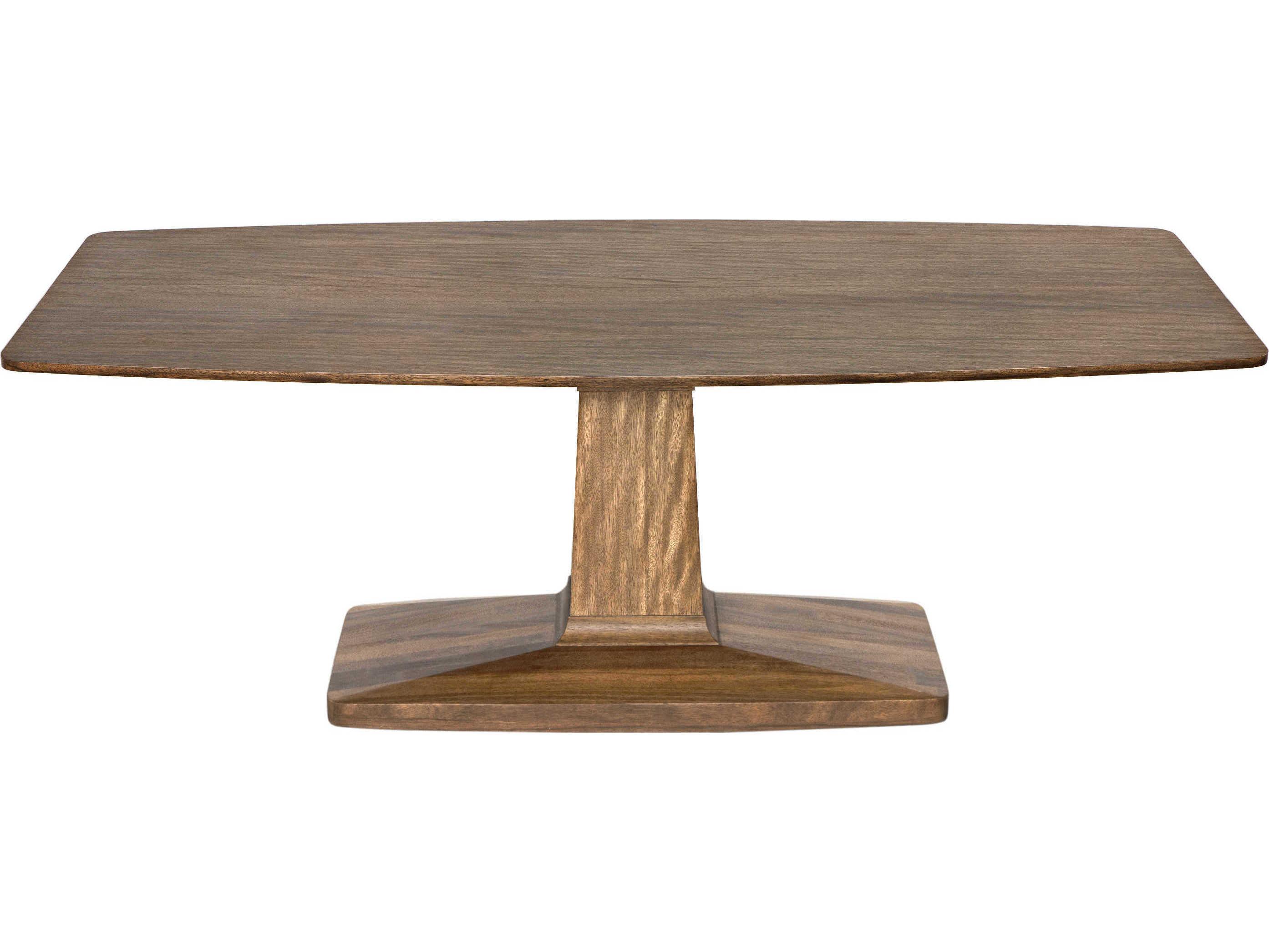 Noir Travis Rectangular Wood Dark Walnut Dining Table