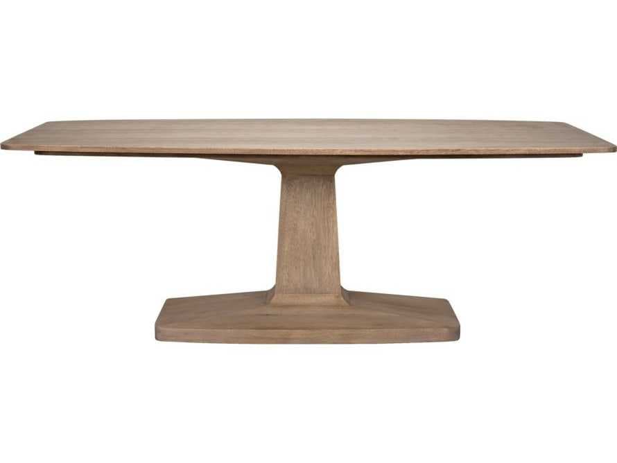 Noir Rectangular Wood Washed Walnut Dining Table