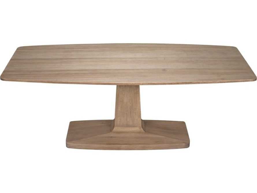 Noir Rectangular Wood Washed Walnut Dining Table