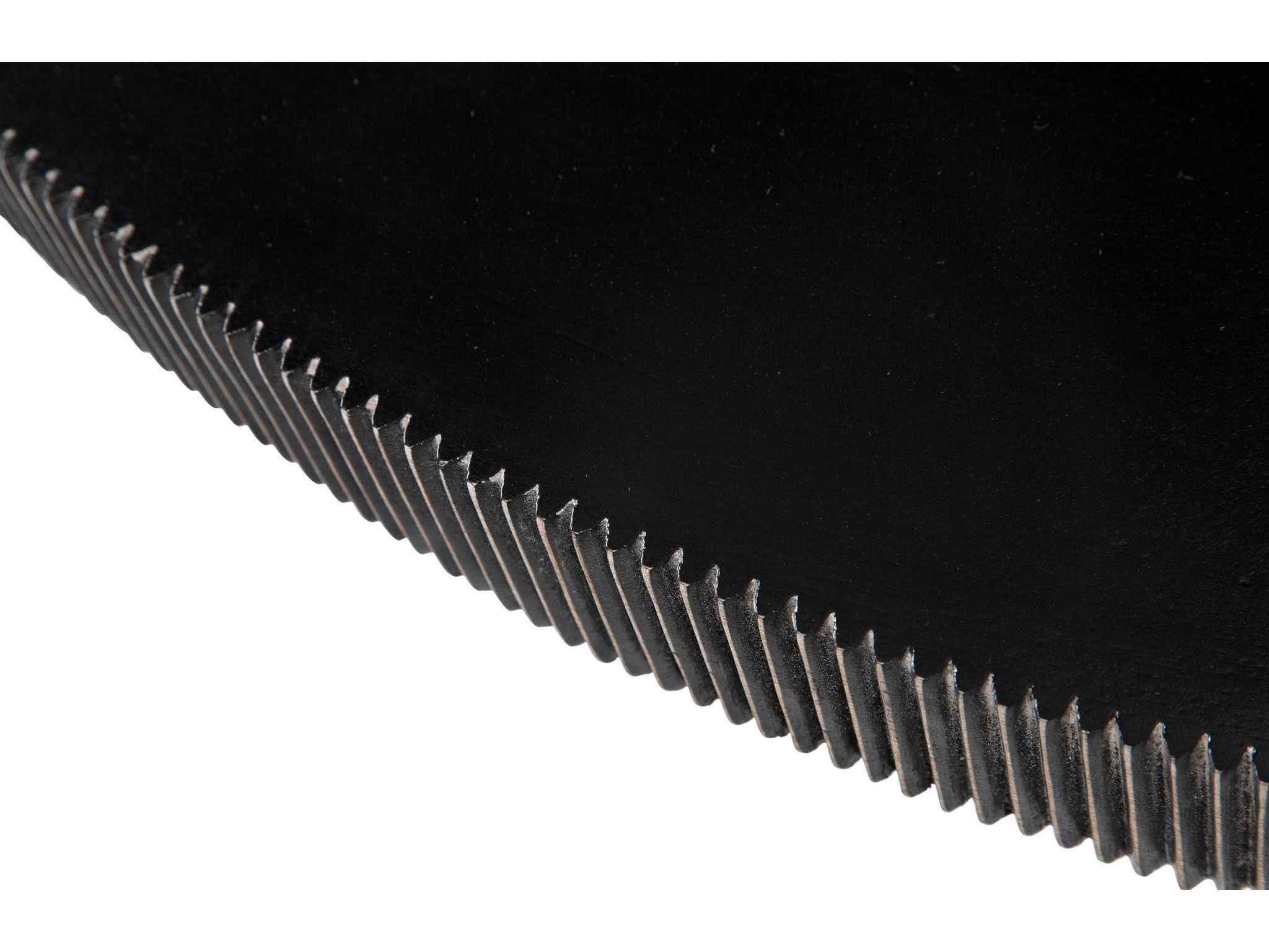 Noir Round Wood Hand Rubbed Black With Light Brown Trim Dining Table