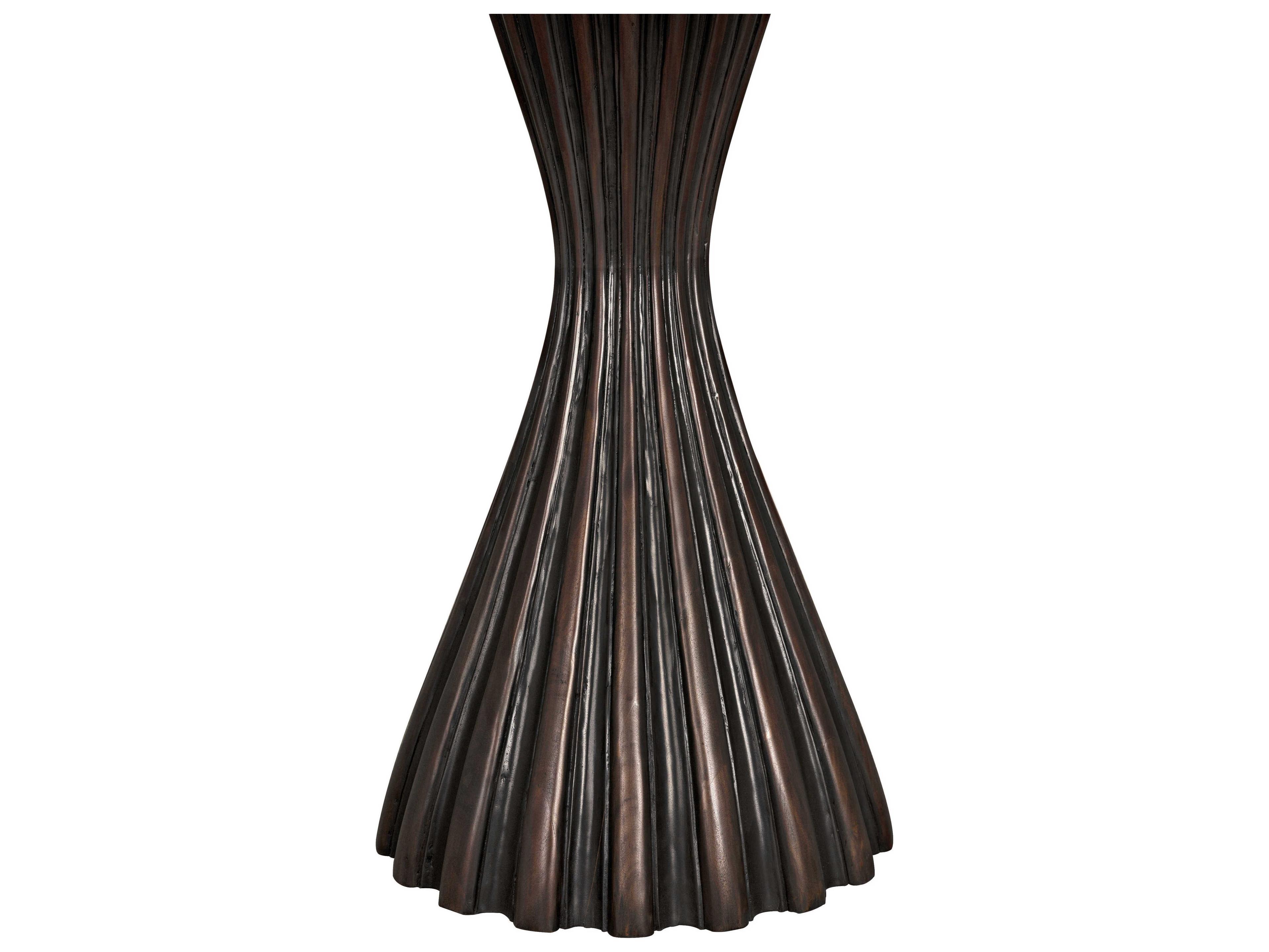 Noir Round Wood Pale With Light Brown Trim Dining Table