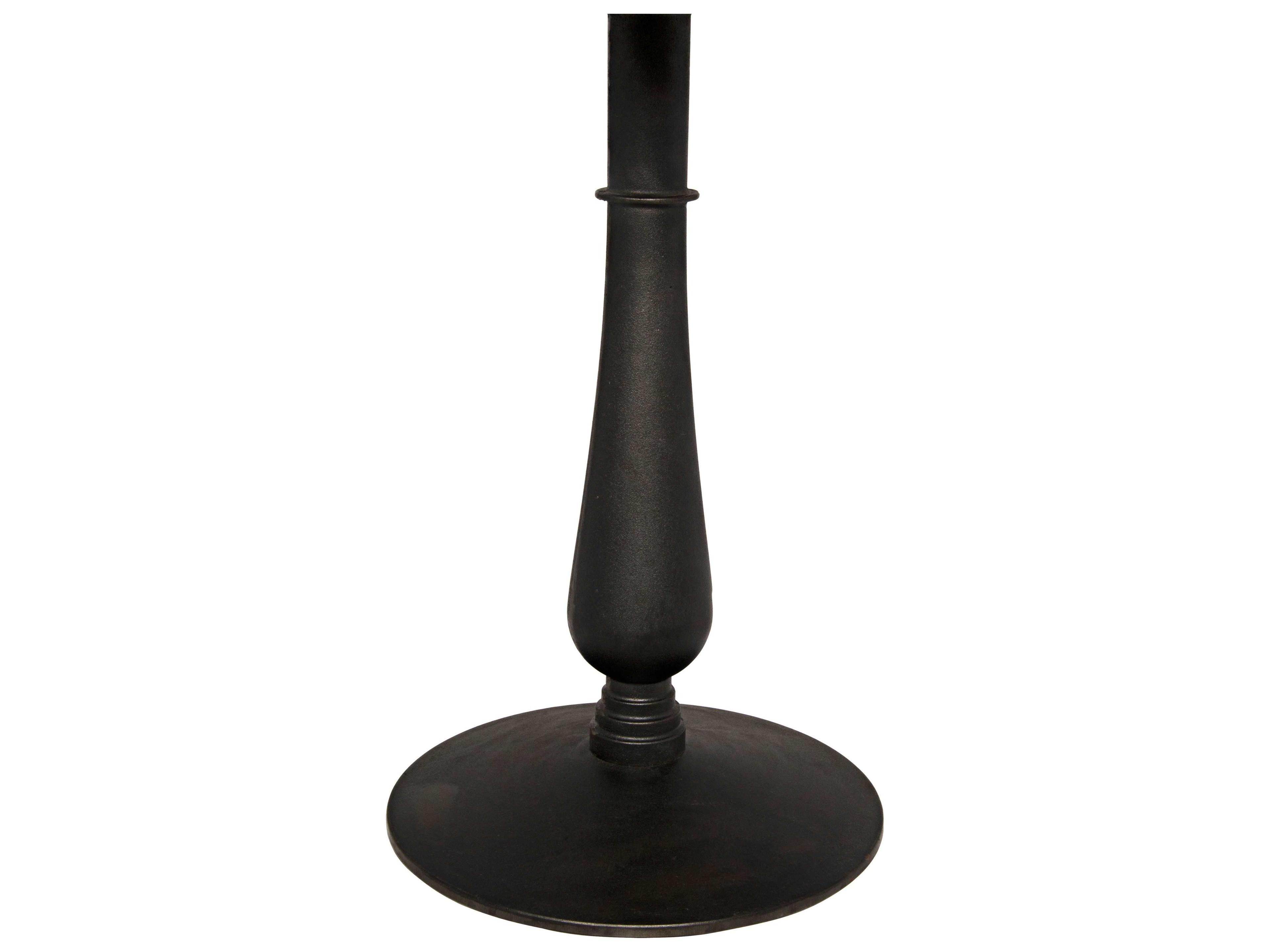 Noir Round Marble Matte Black End Table