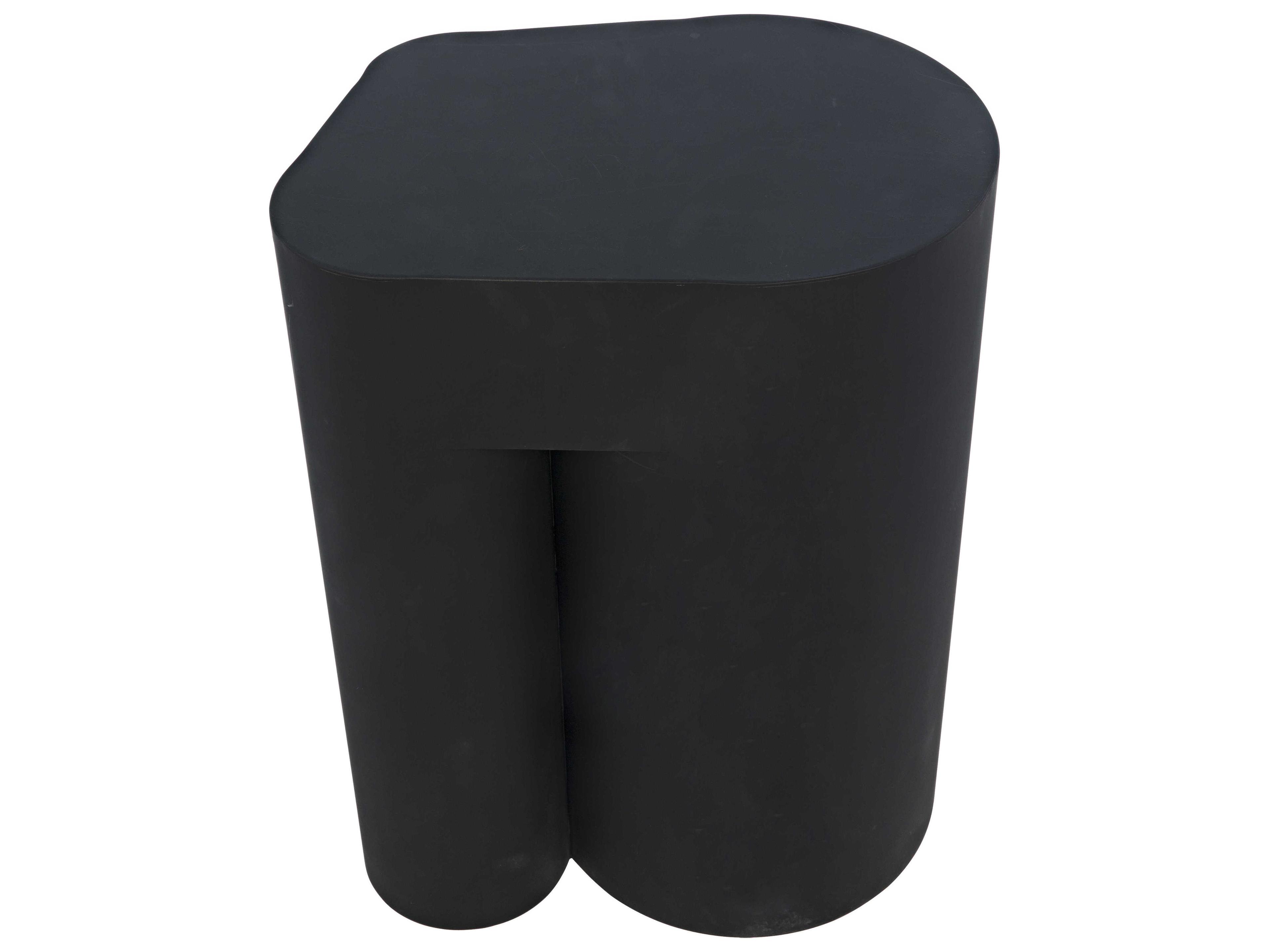 Noir Metal Black End Table