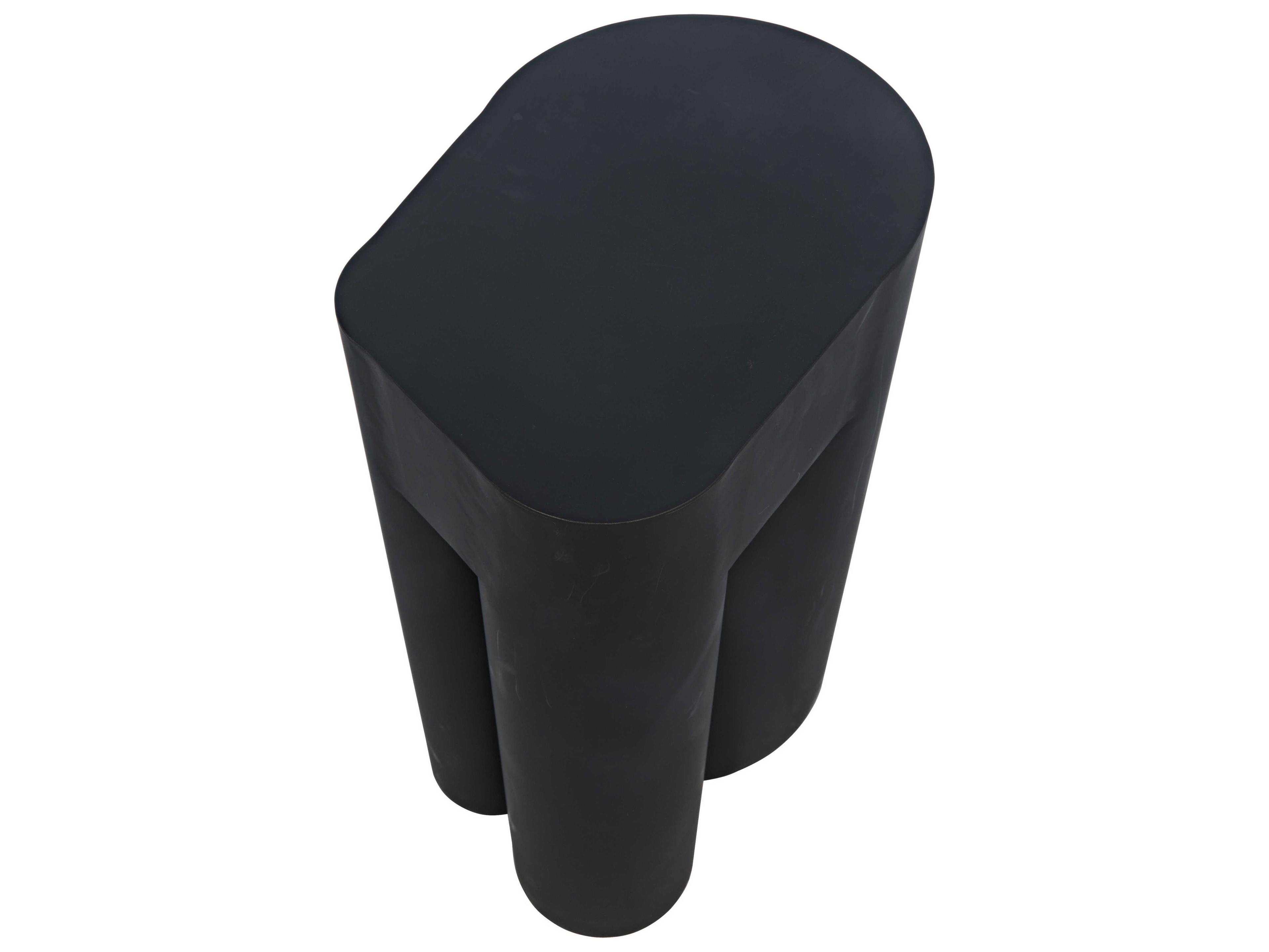 Noir Metal Black End Table