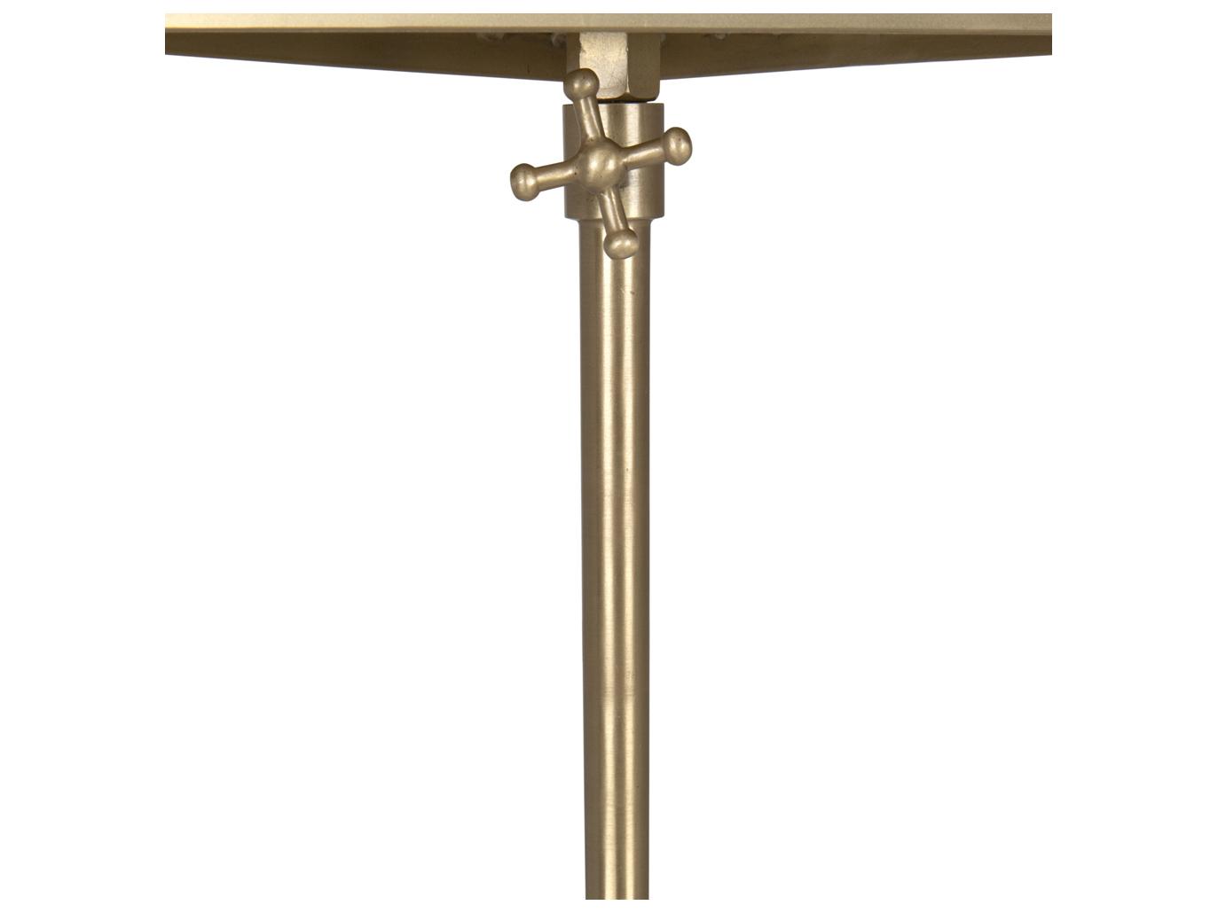 Noir Darwin Metal Antique Brass End Table