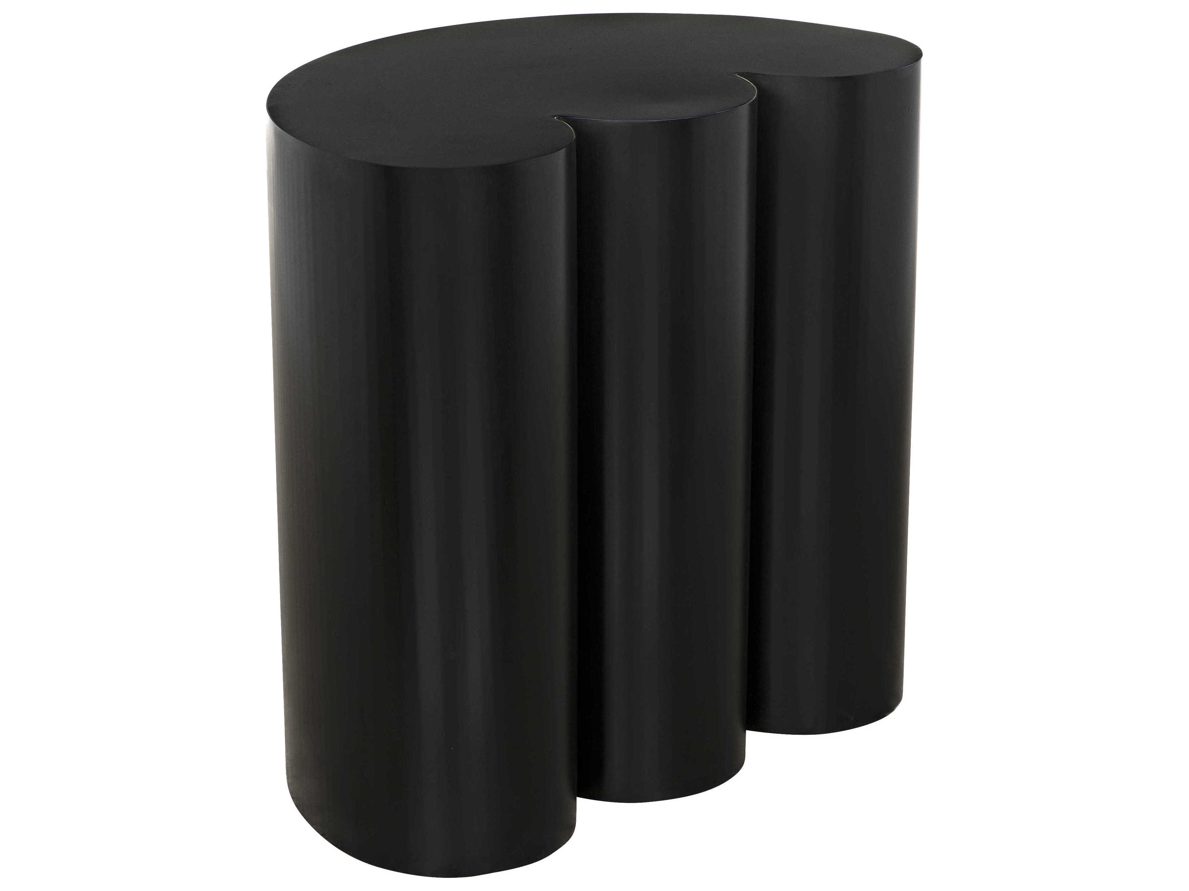Noir Metal Matte Black End Table