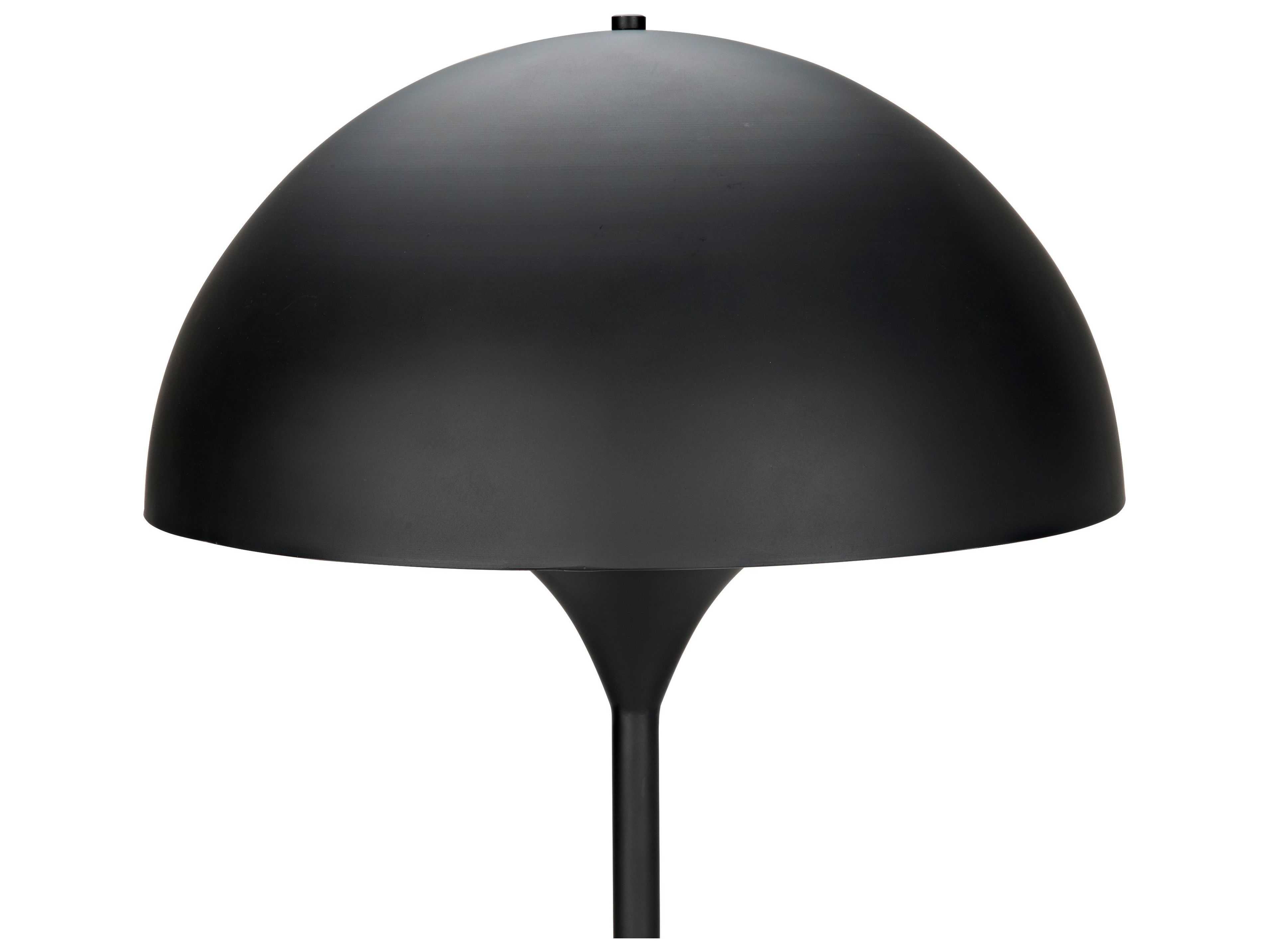 Noir Black Metal Floor Lamp