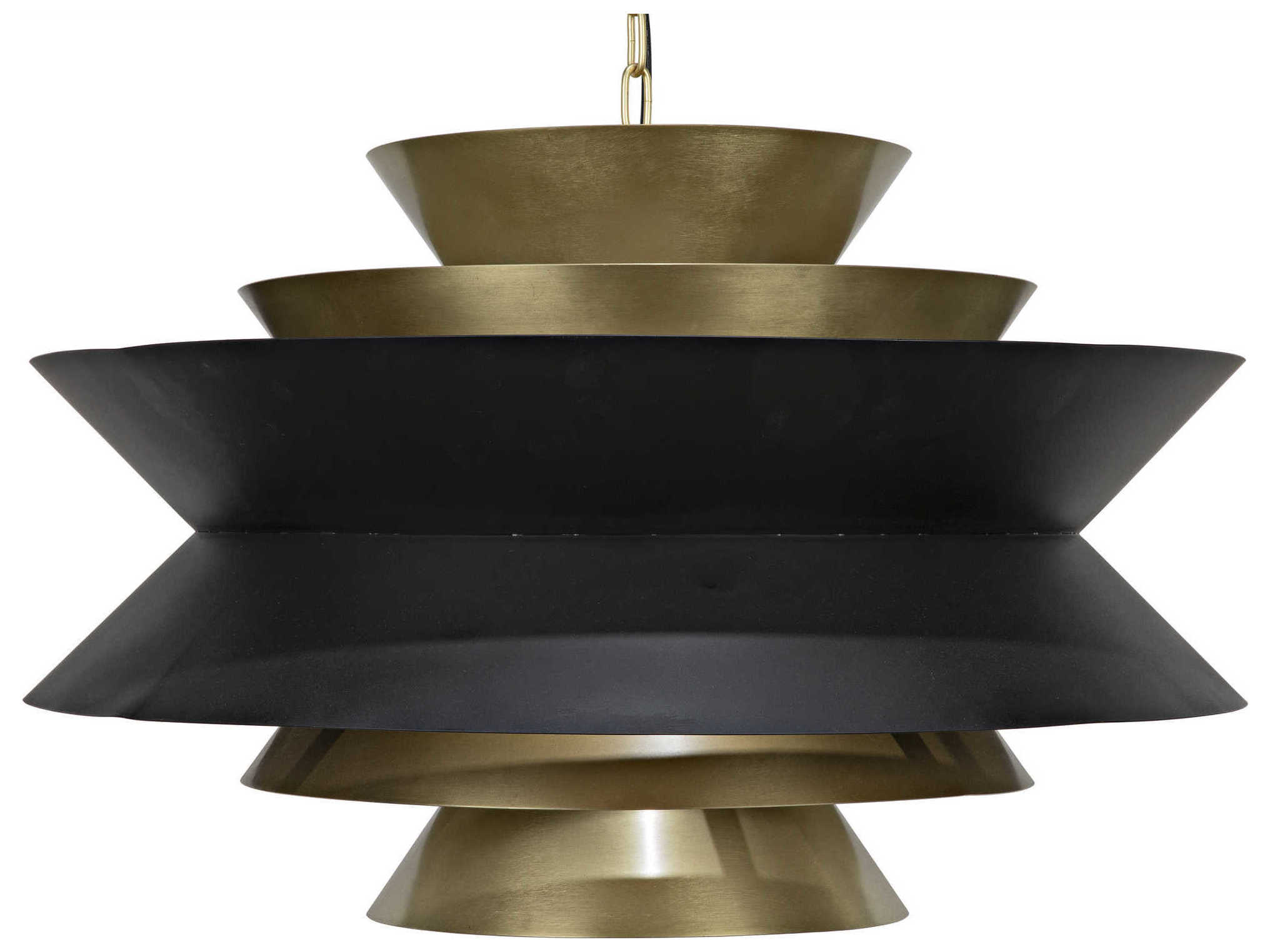 Noir Orion Black Metal Brass Pendant