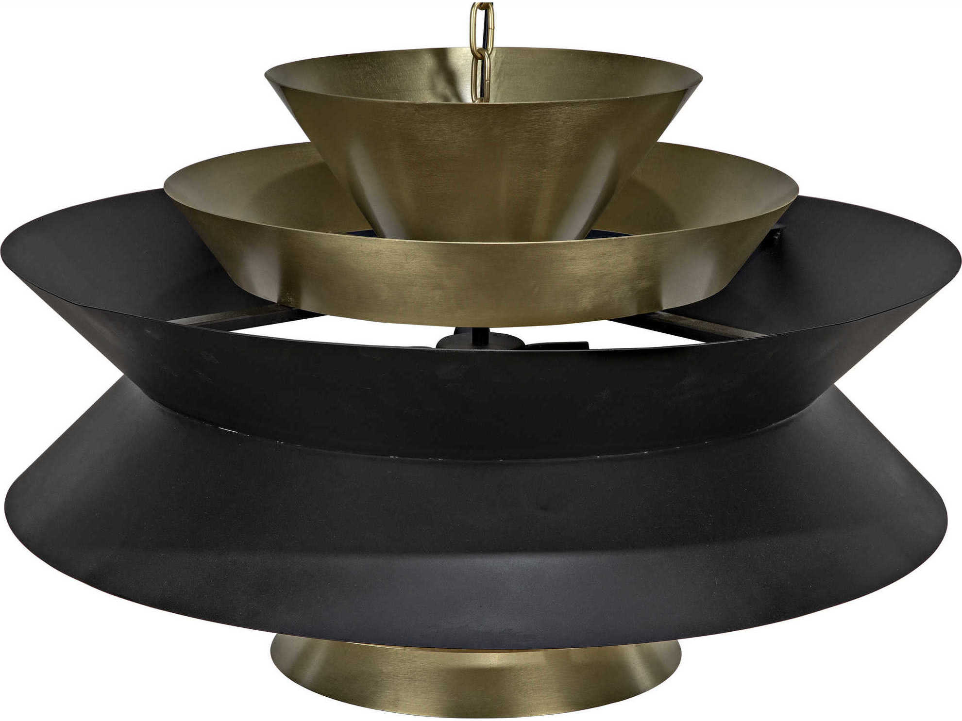 Noir Orion Black Metal Brass Pendant