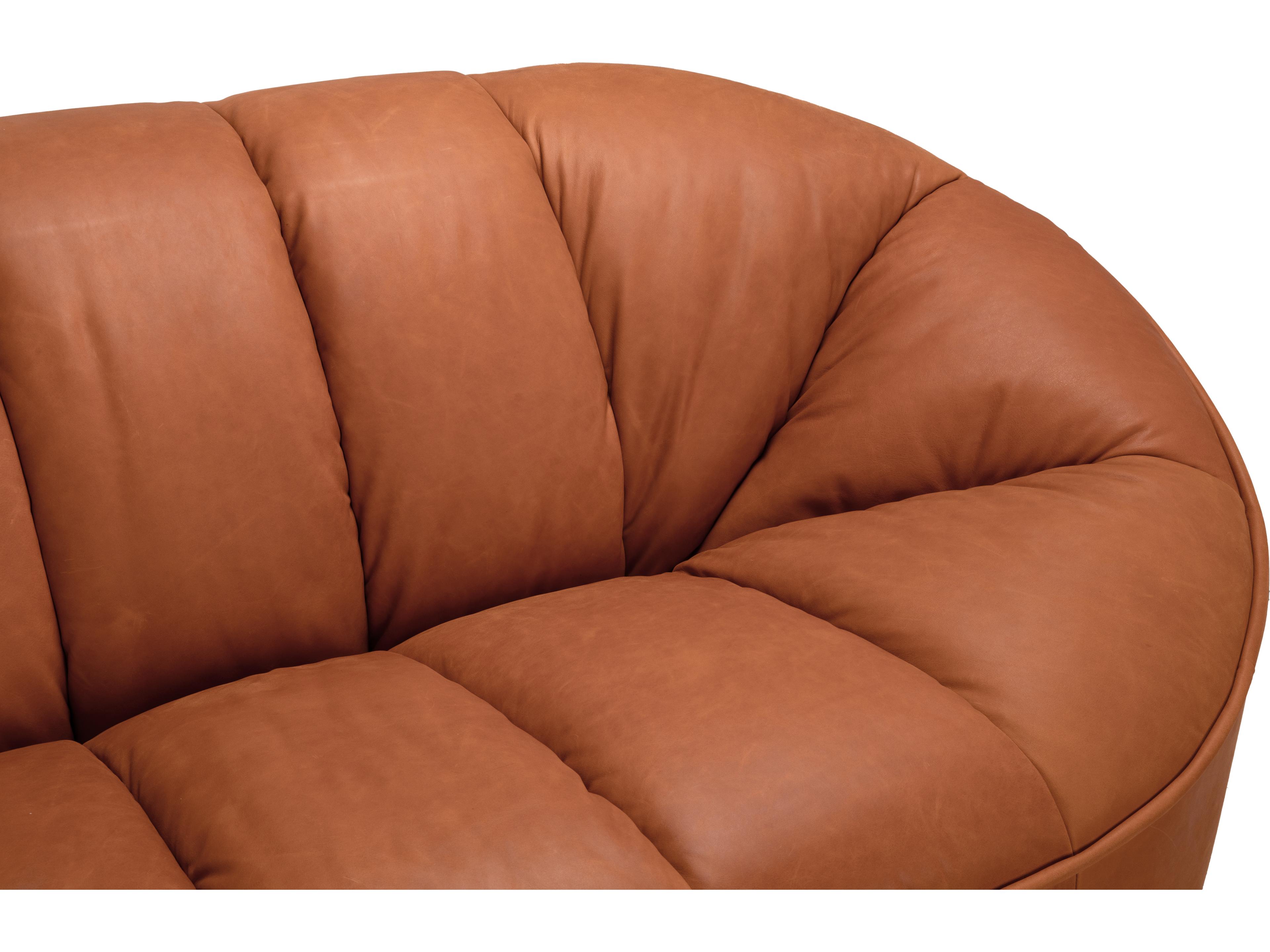 Noir Amadeus Roman Red Leather Sofa